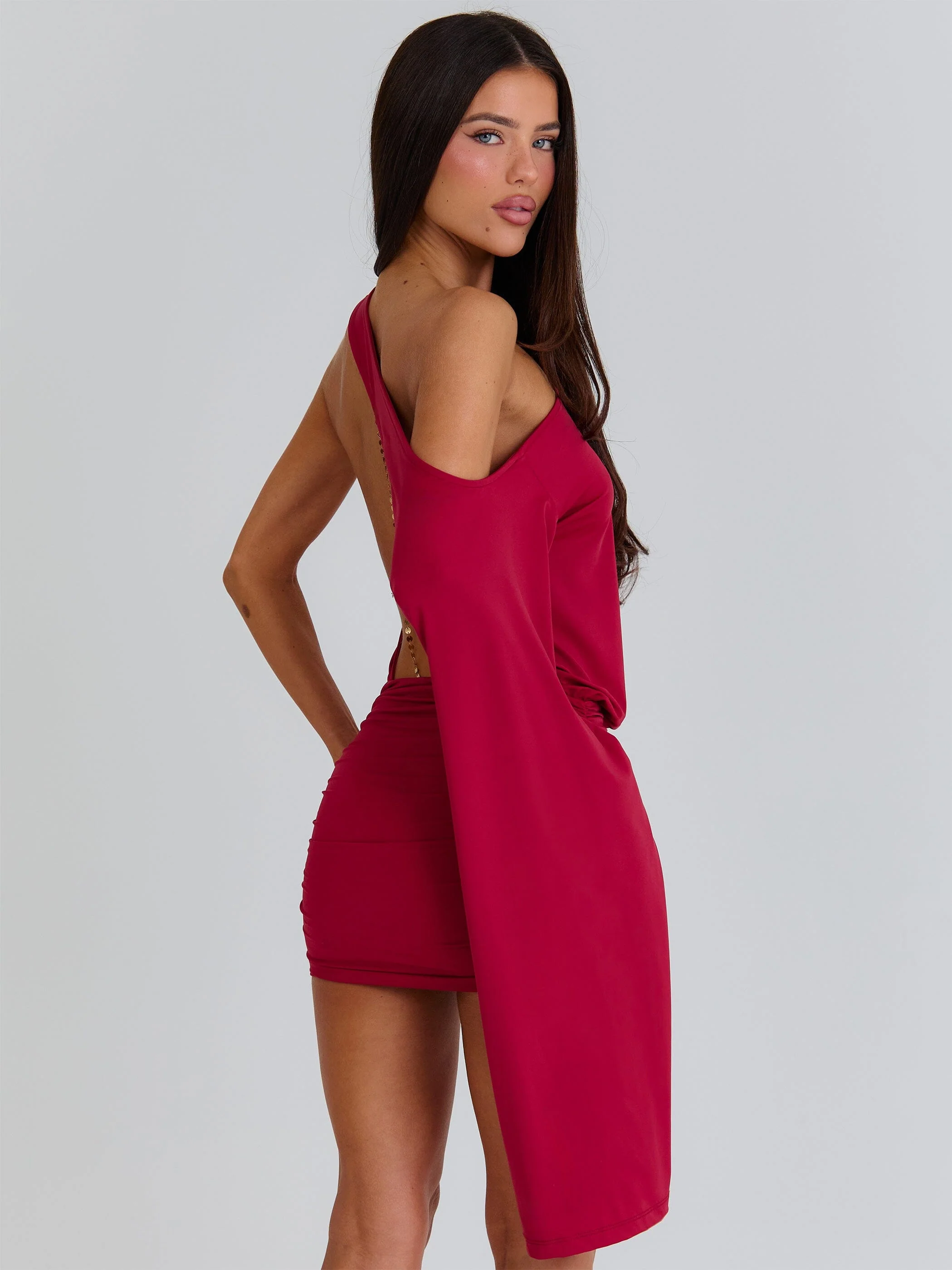 KATHRIN MINI DRESS RED