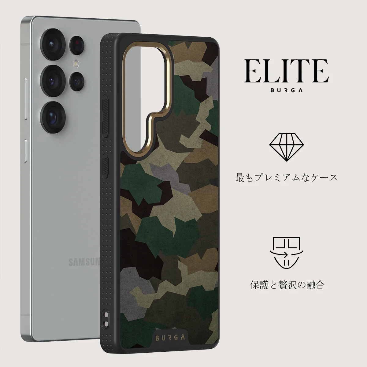 Tropical Green Camo - Samsung Galaxy S25 Ultra ケース