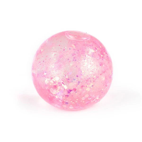 Sugah-Mals Glitter Orbs Sugar Stress Ball Squishy Fidget Toy (1pc) Color Ships Assorted