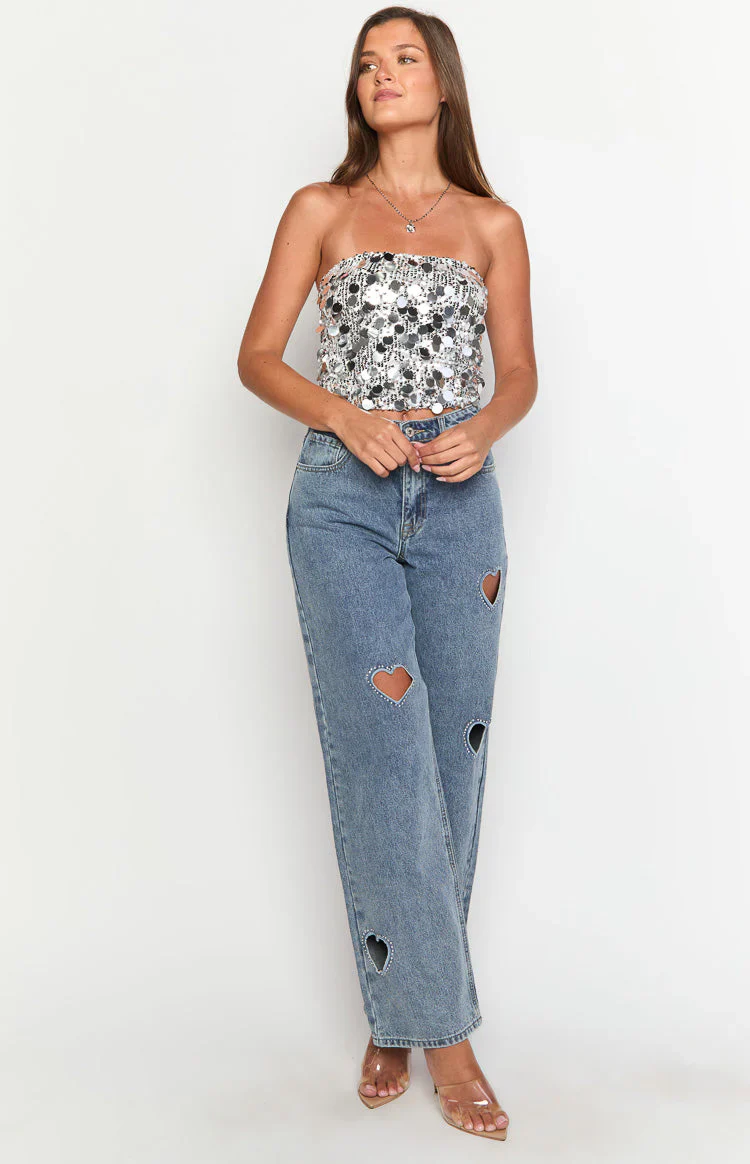 Lover Girl Mid Wash Denim Mid Rise Jeans