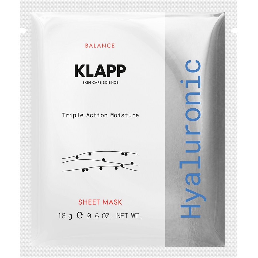 KLAPP Hialuronowy Triple Action Moisture Sheet Mask