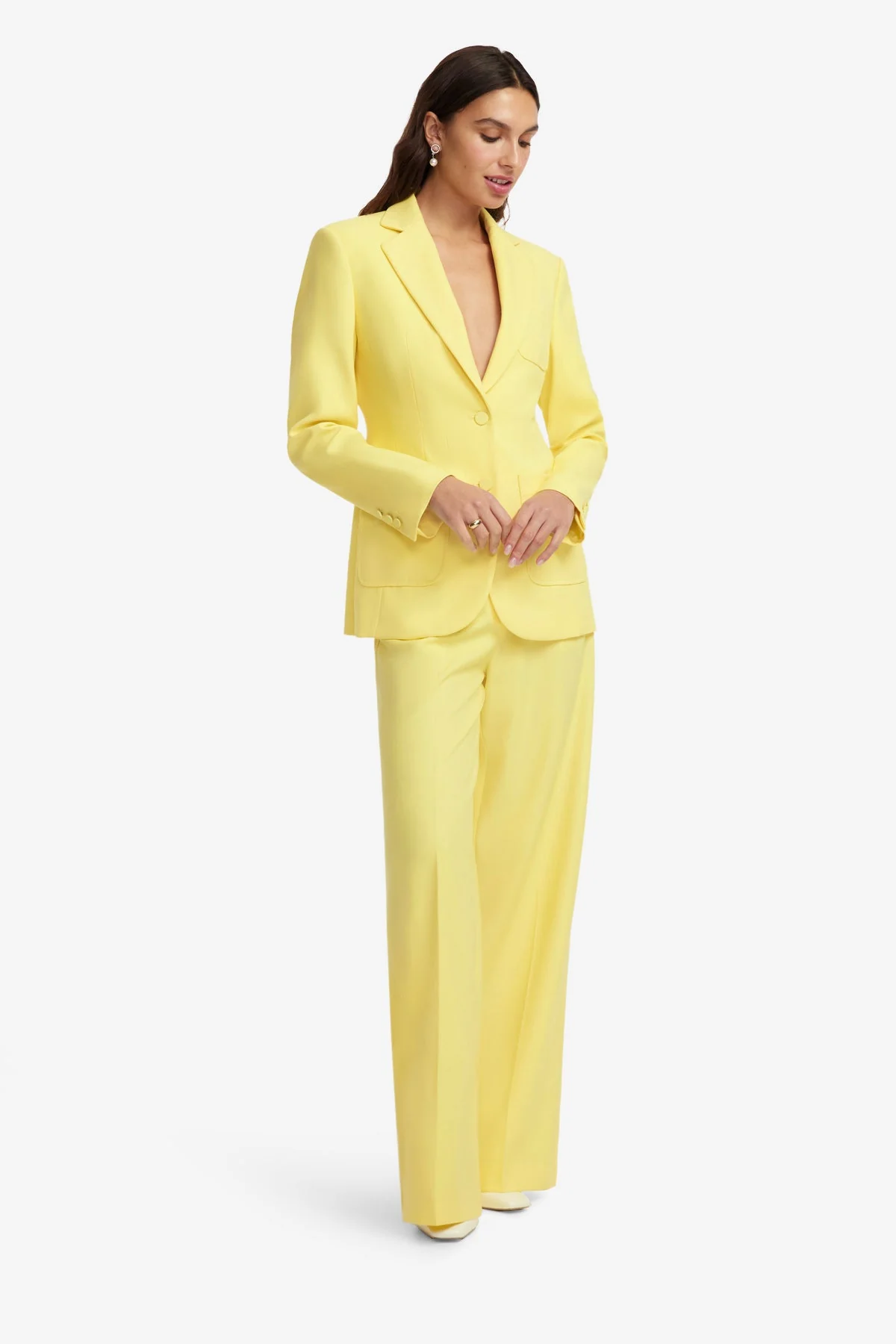 Elisha Wide Leg Pants - Limoncello