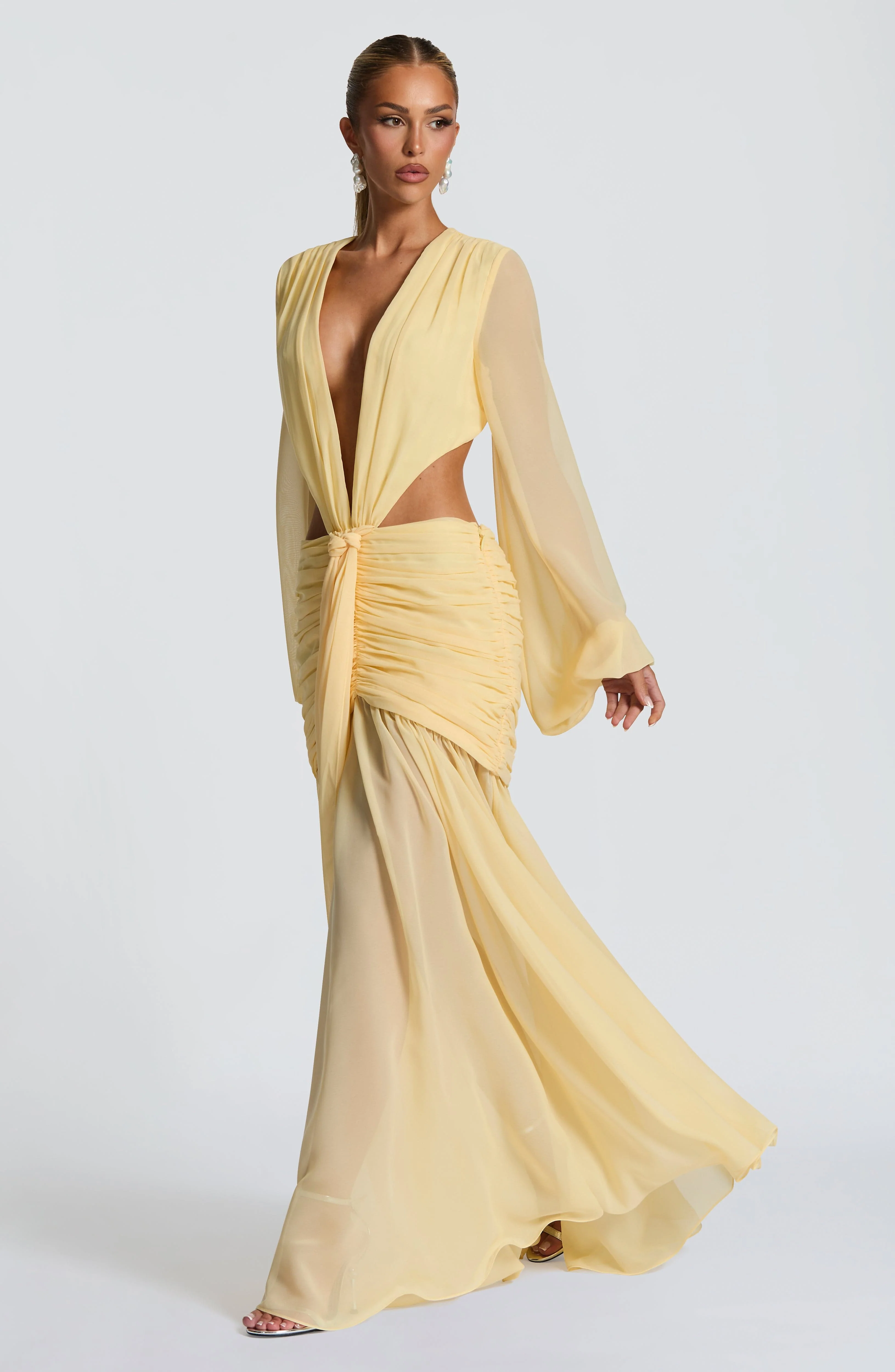 Andrina Maxi Dress - Lemon