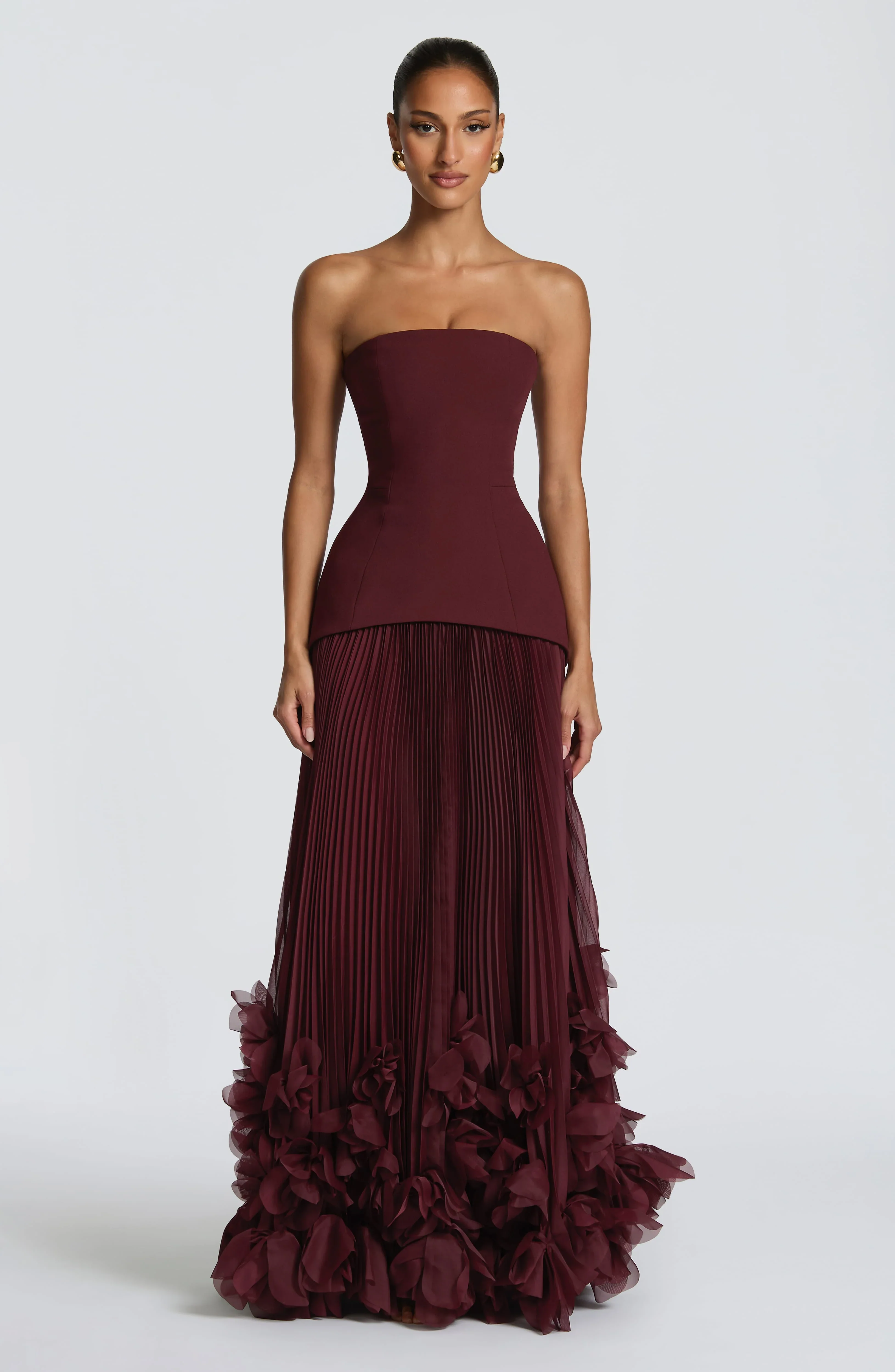 Seraphina Gown - Cherry Lacquer