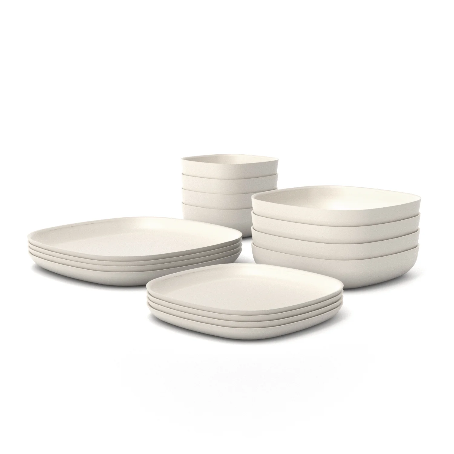 Vogeelle Dining Essentials 16 Piece Set - Off White