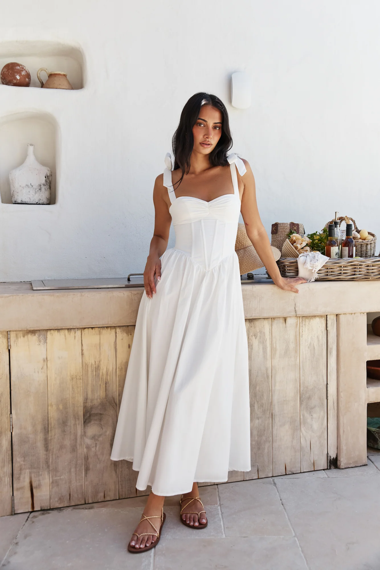 December Dawn Midi Dress White - luluinthesky
