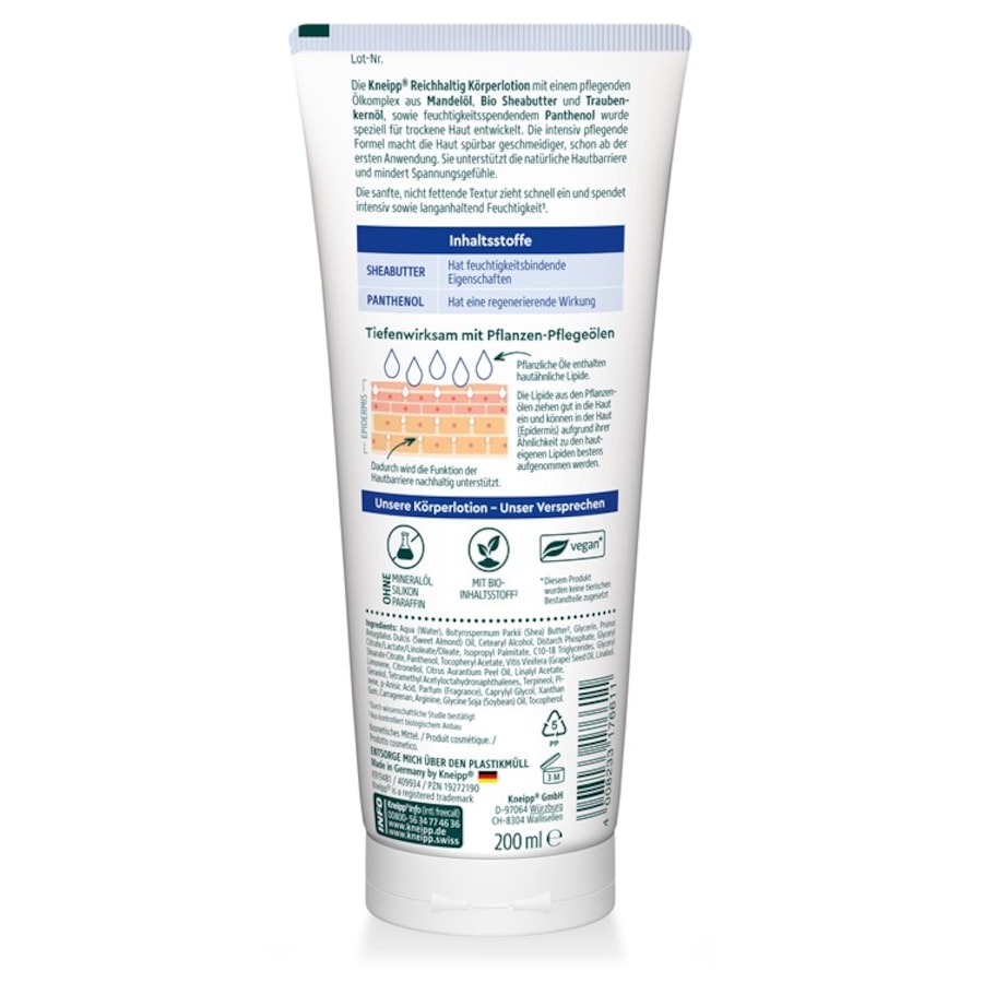 Kneipp Pielęgnacja ciała Bogaty balsam do ciała
