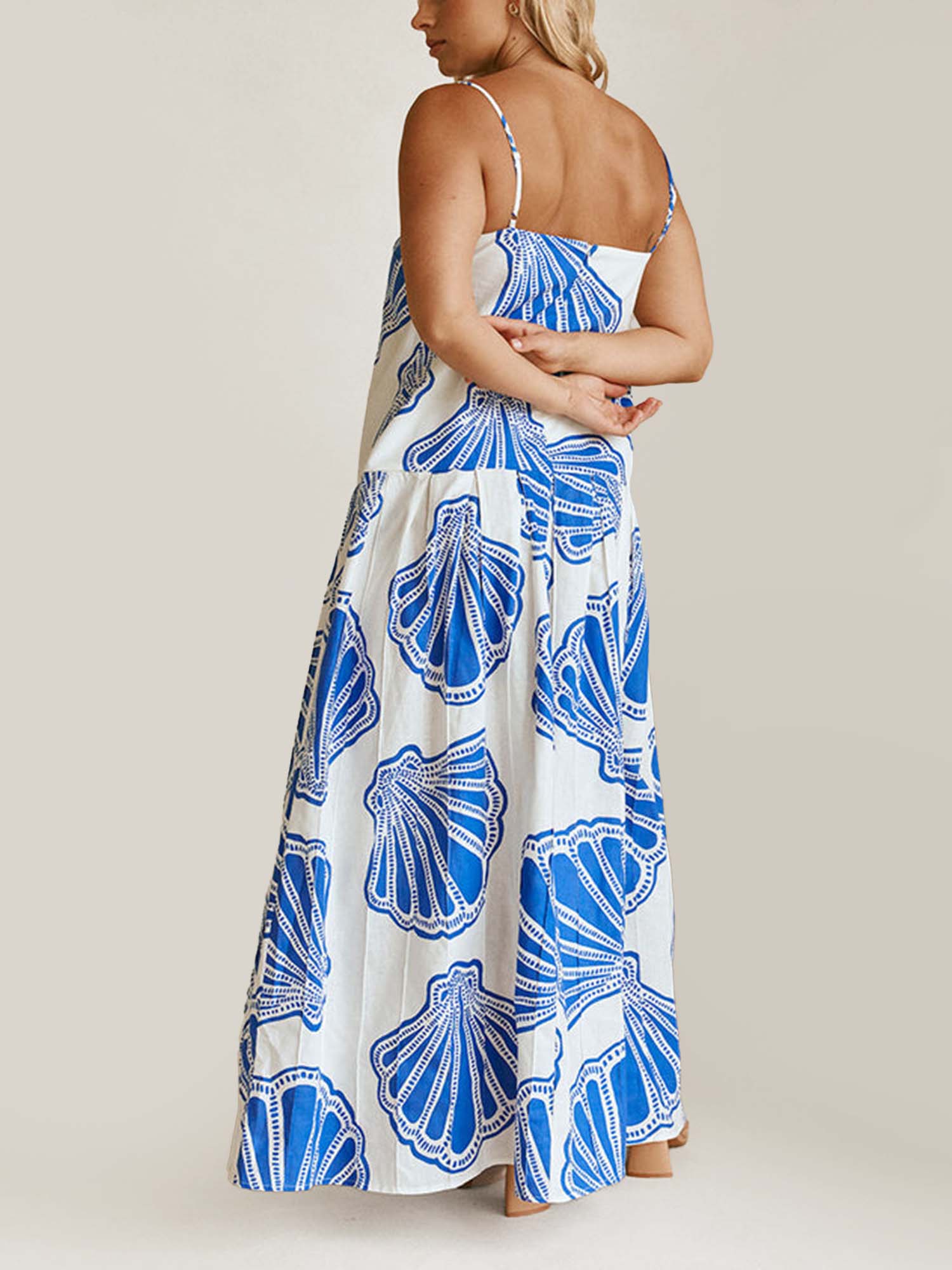Ocean Breeze Strappy Maxi Dress