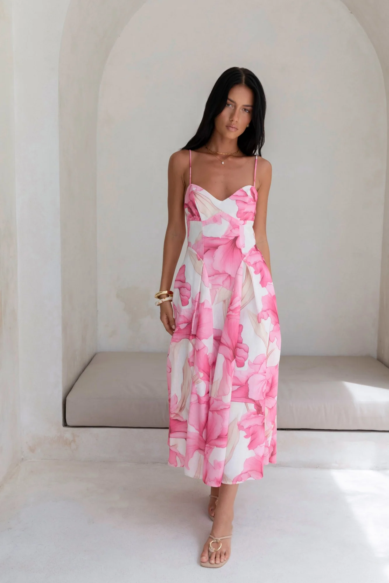 Moments With You Maxi Dress Pink - luluinthesky