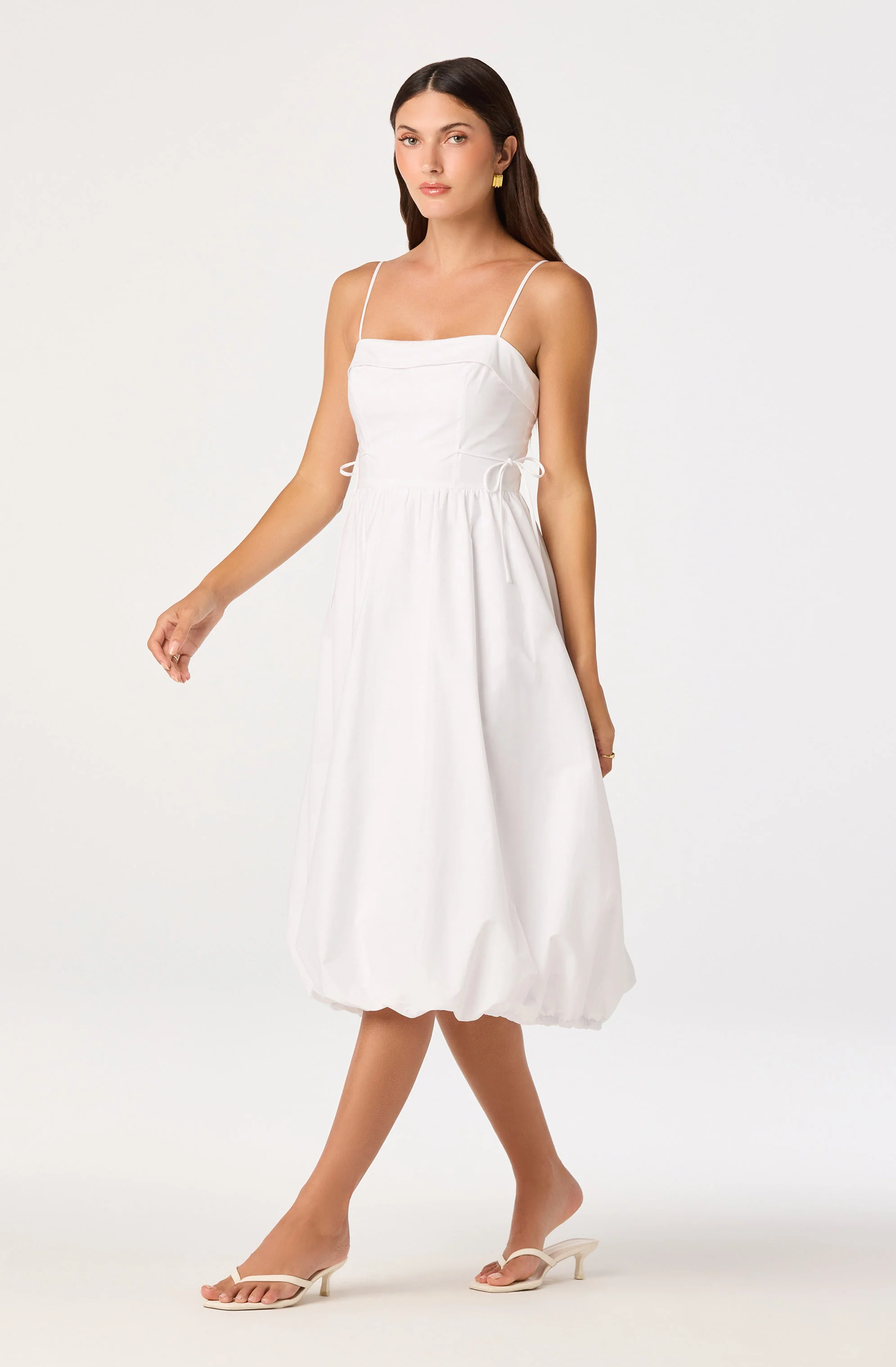 Dahlia Bubble Hem Midi Dress