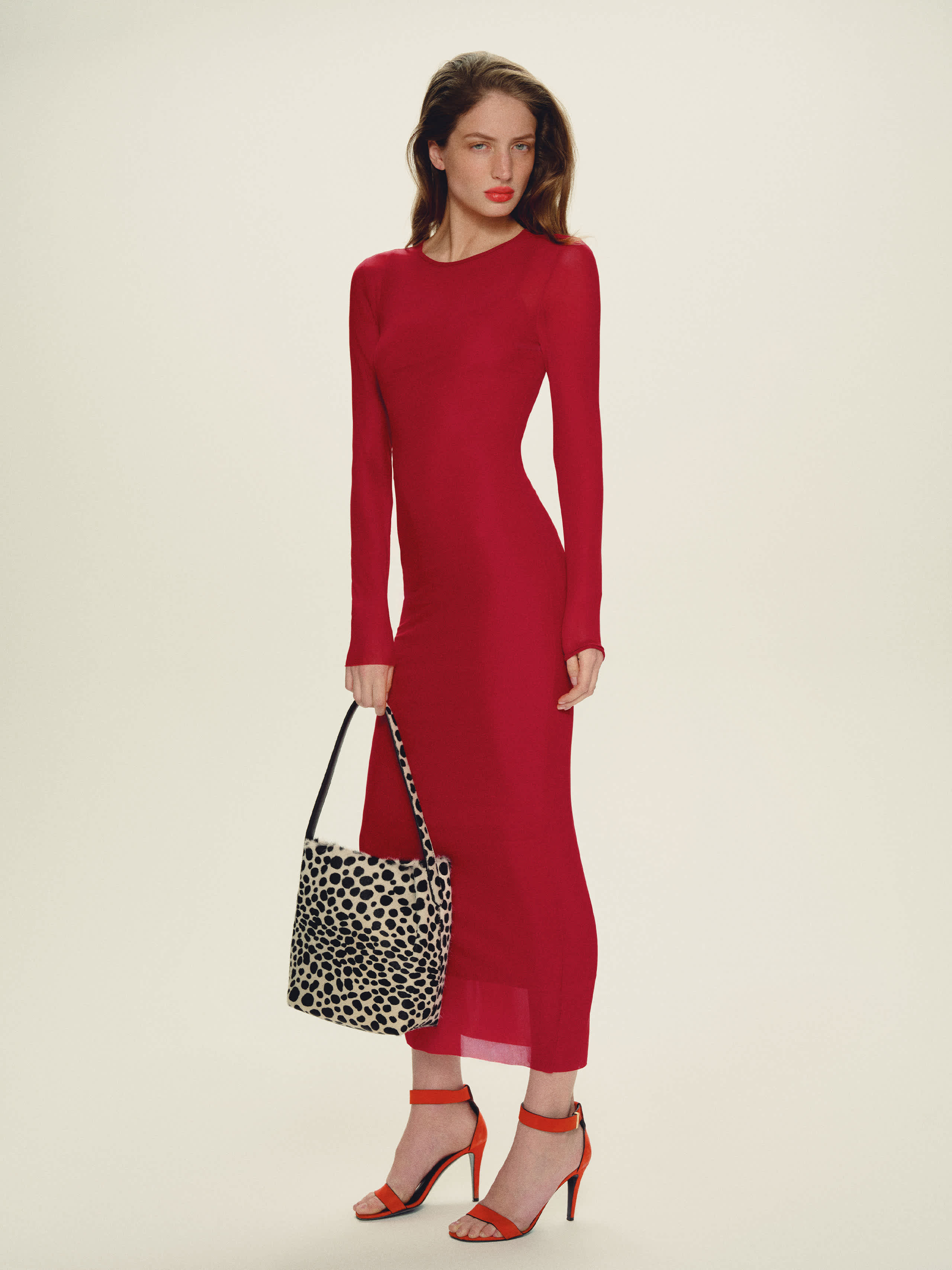 Rene Mesh Knit Dress