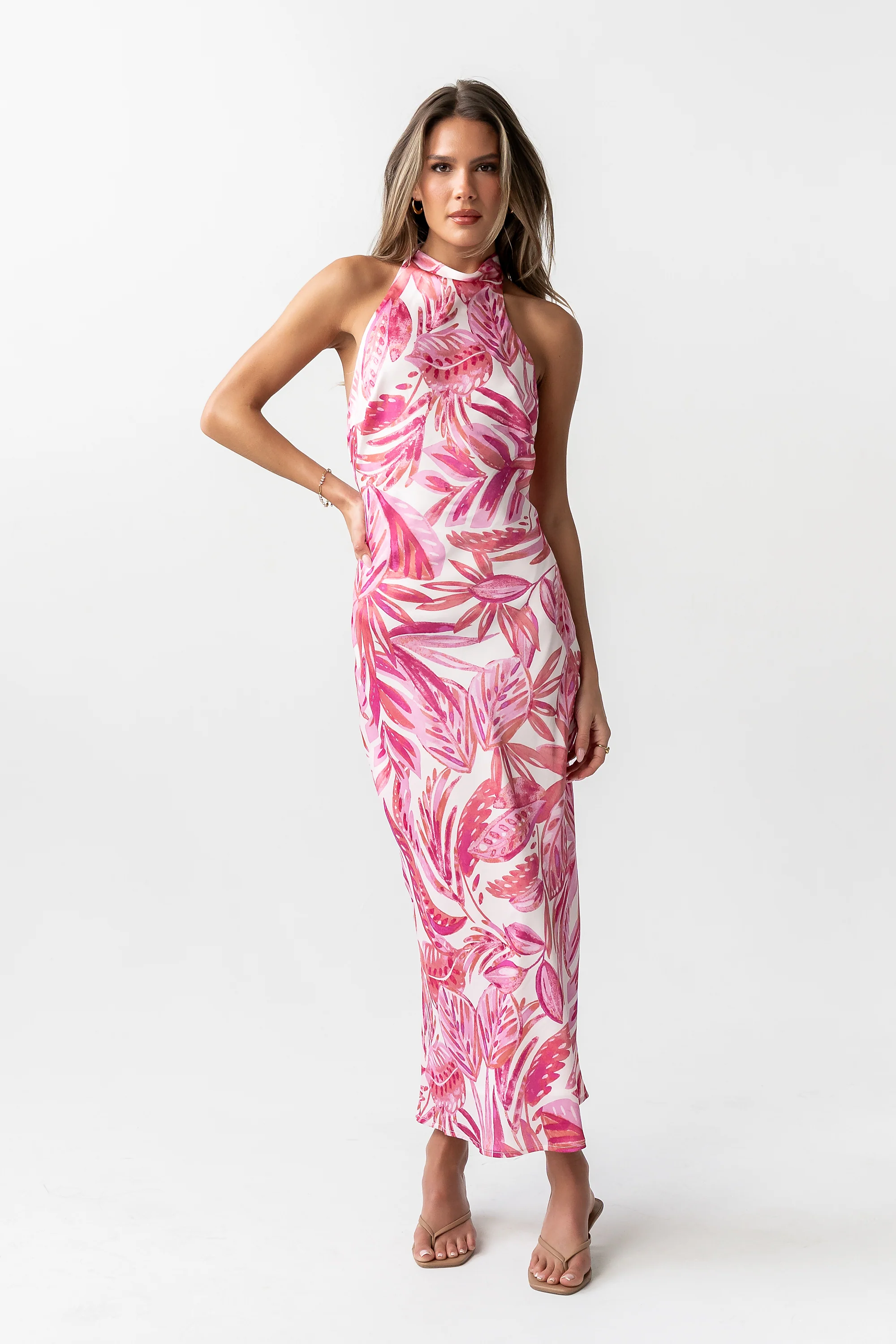 Lacy Halter Maxi Dress - FINAL SALE