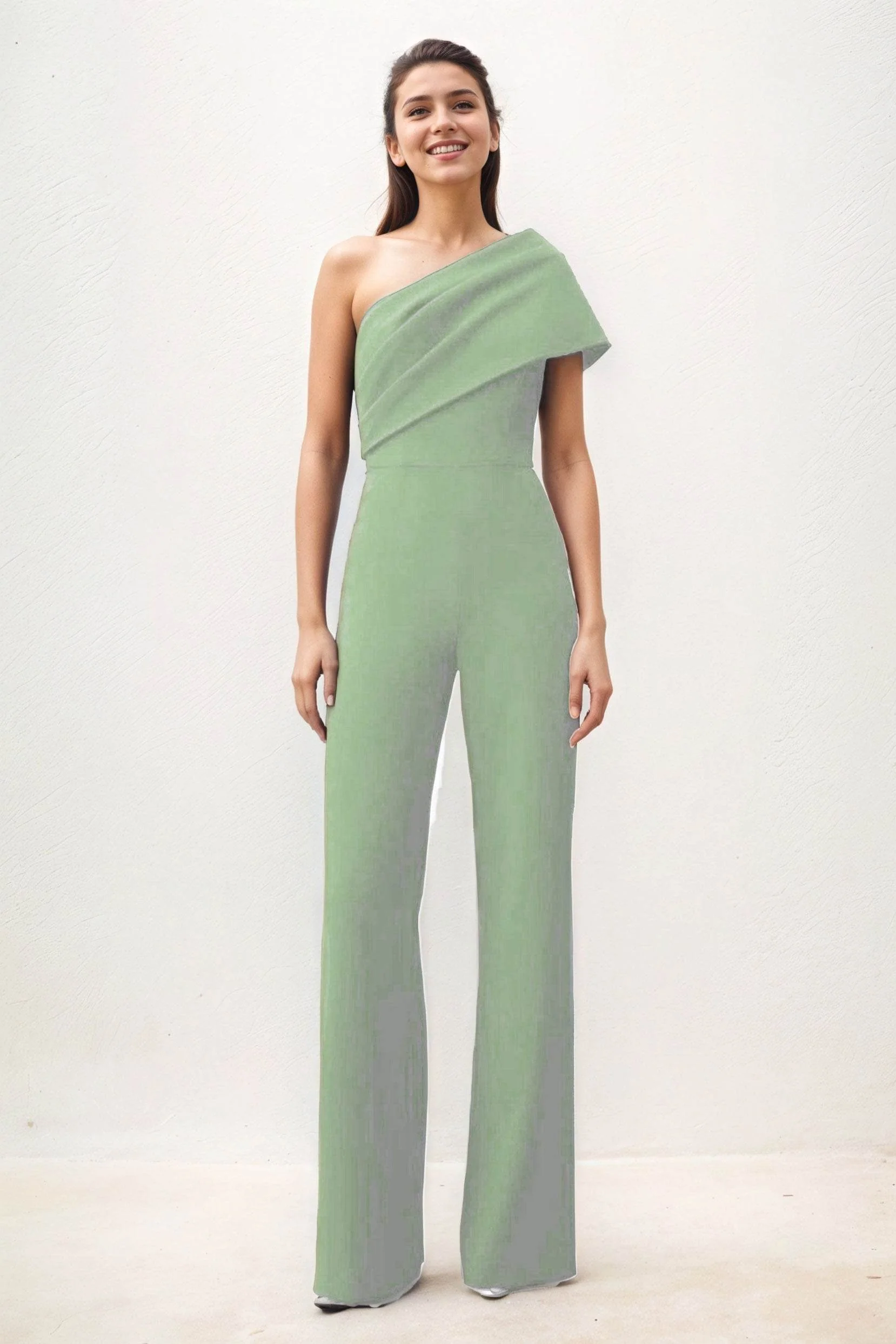 Jumpsuit Maxi Elastic Cloth Wedding Guest Dress CG0277