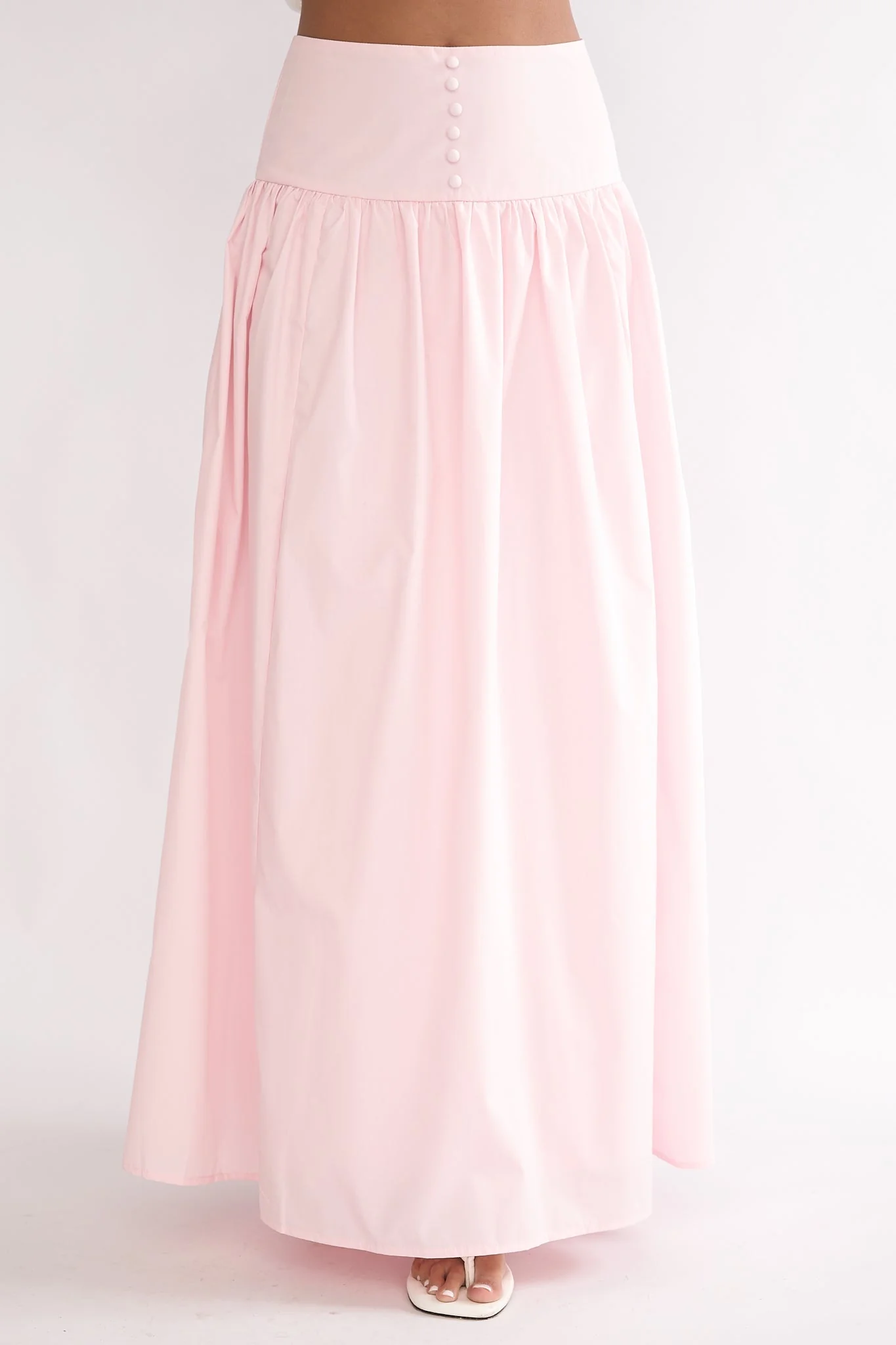 Starlina Wide Waistband Maxi Skirt Rosewater - luluinthesky