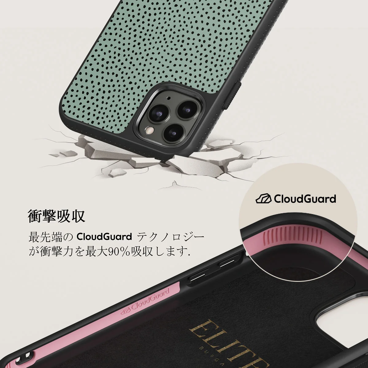 Mint Gelato - Dots iPhone 11 Pro Max ケース