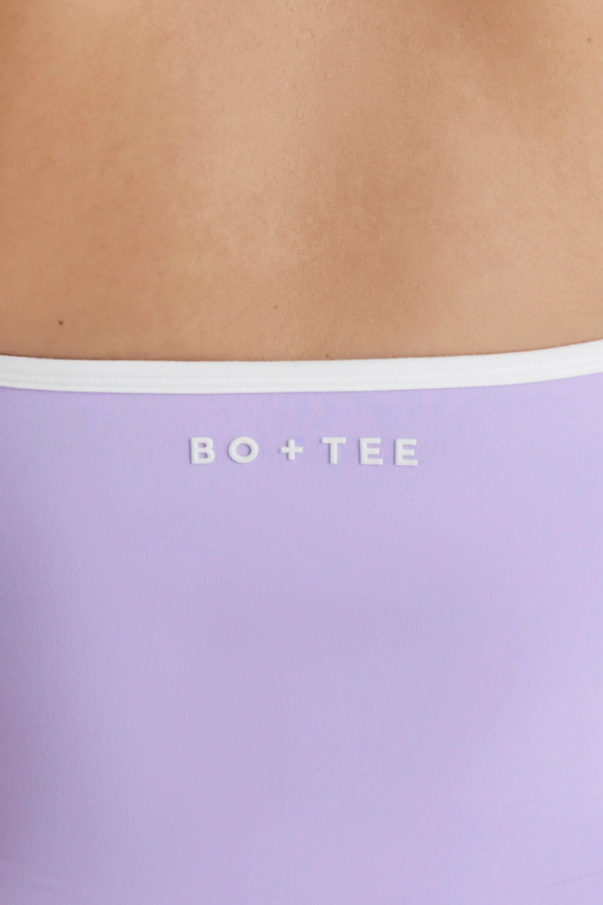 Soft Active V-Neck Halterneck Top in Lilac