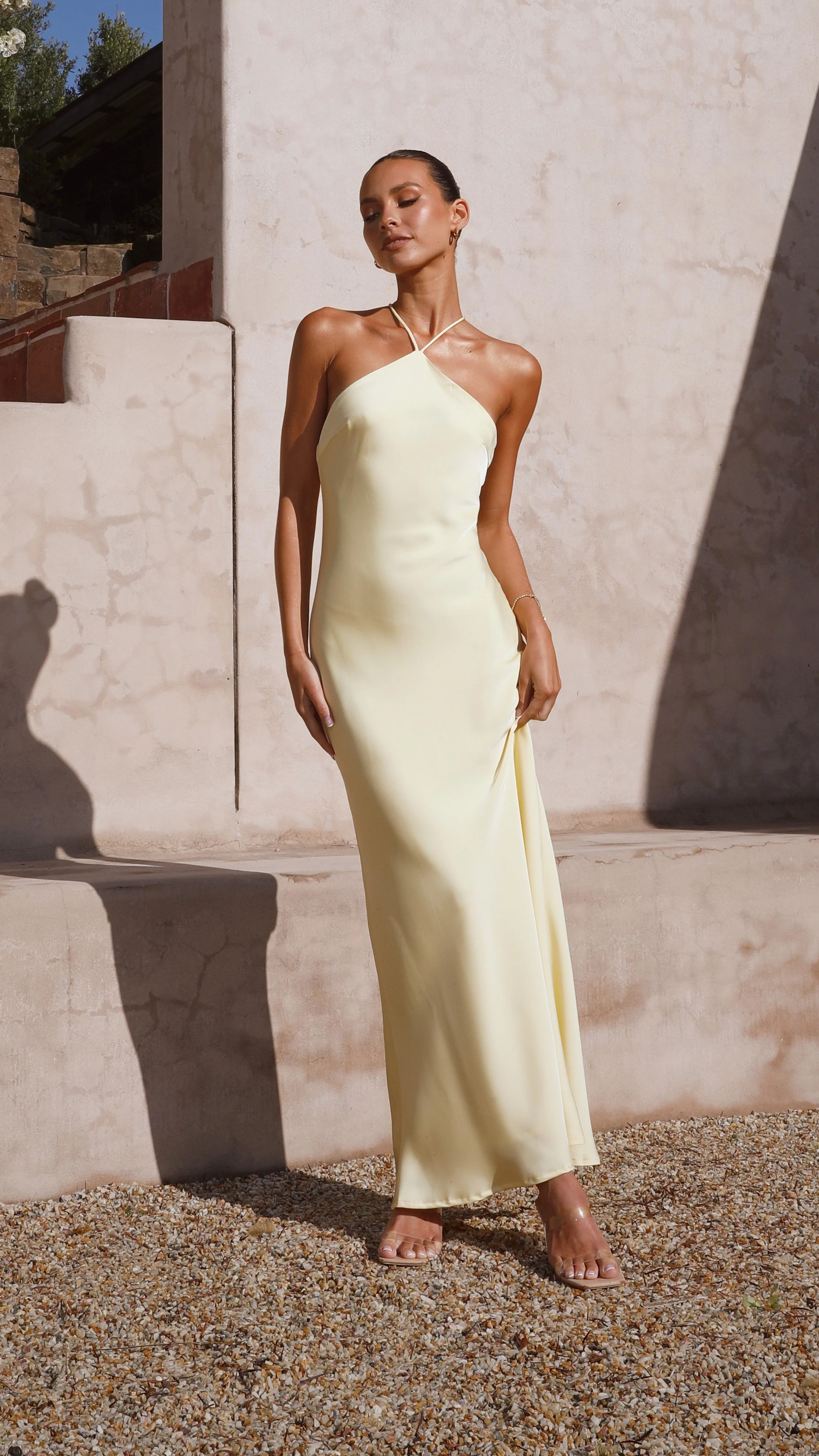 Chiara Maxi Dress - Lemon