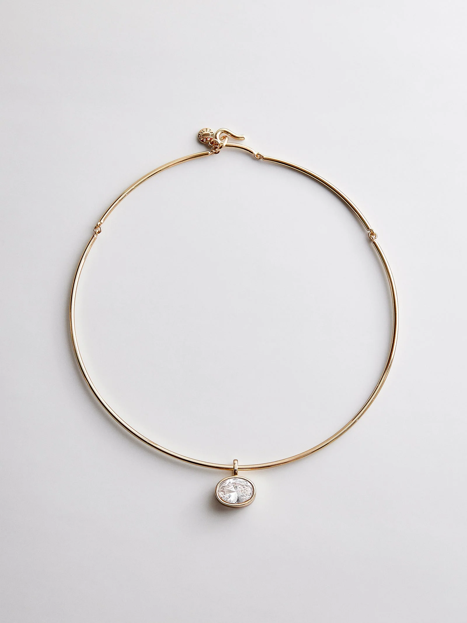 Lexi Crystal Collar Necklace - Gold