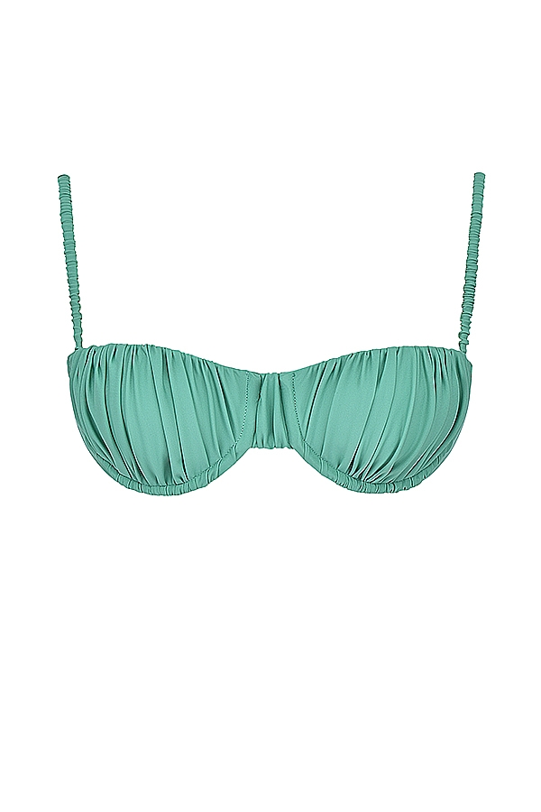 Eucalyptus Ruched Bikini Top