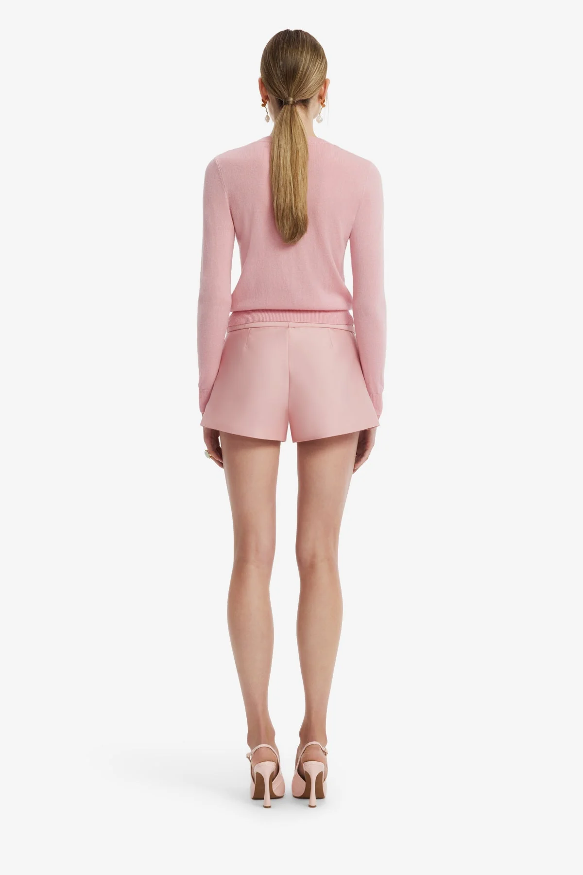 Claire Embellished Knit Cardigan - Rose