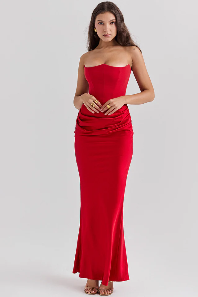 Persephone Off Shoulder Bustier Dress