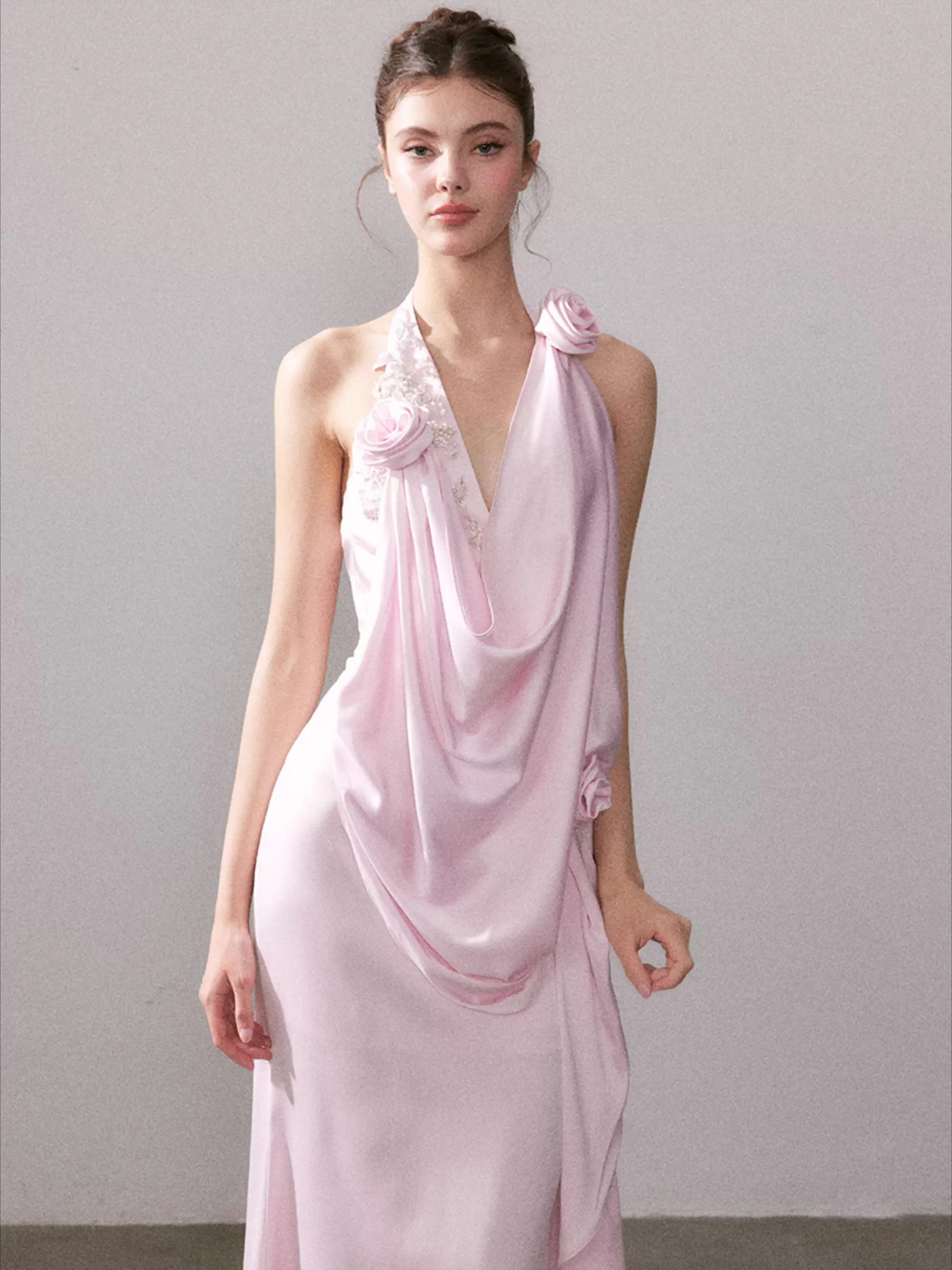 Tyndall Muse Satin Glow Maxi Dress