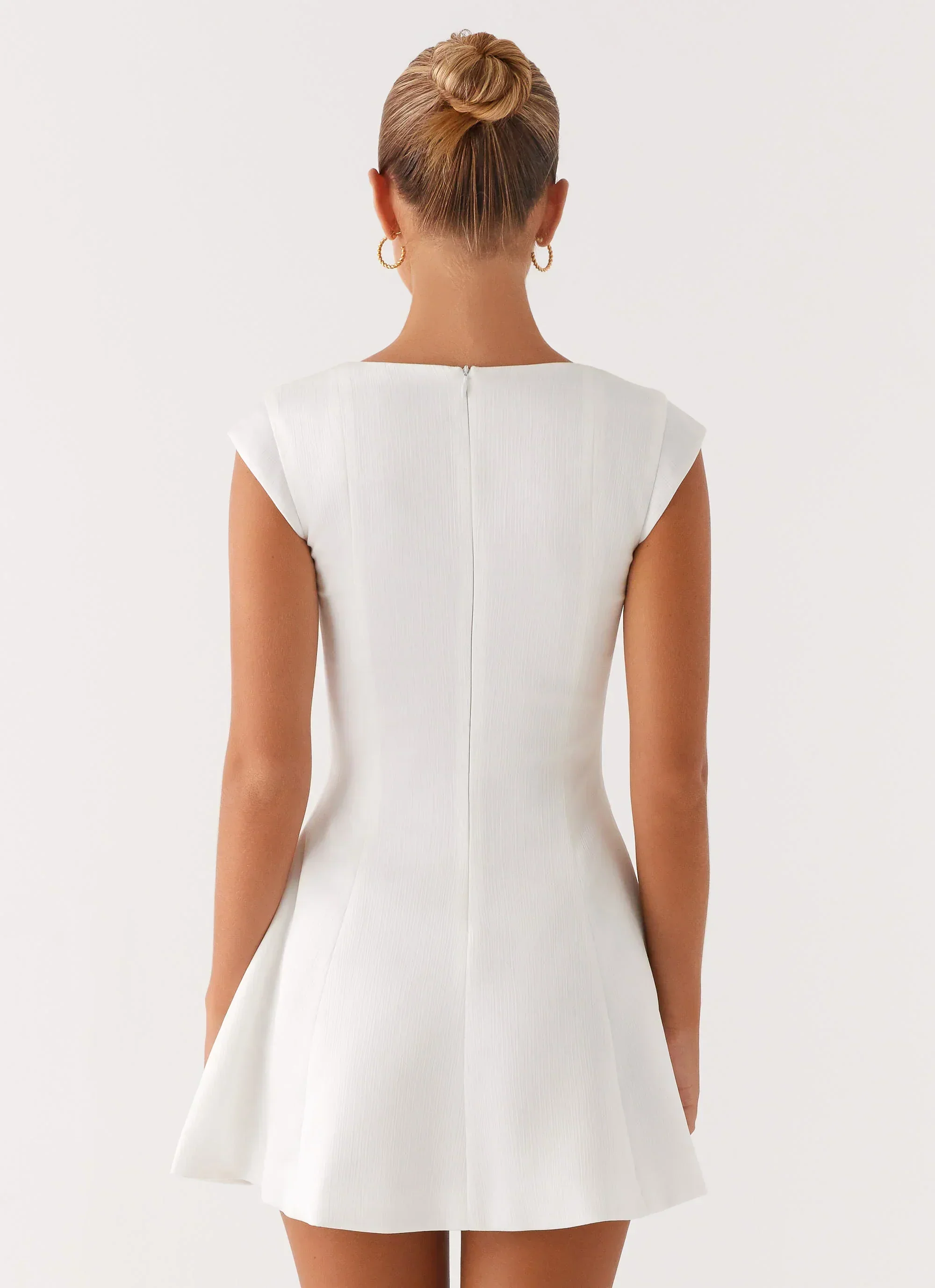 Maryjane Mini Dress - White - luluinthesky