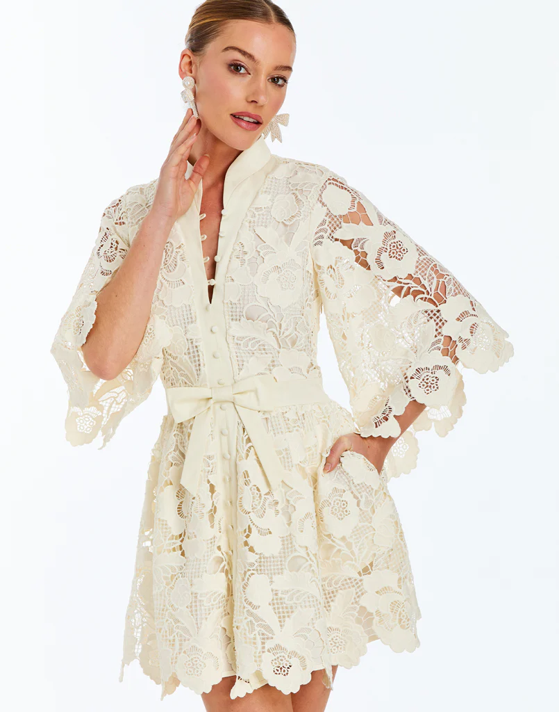 Carmen Lace Mini Dress