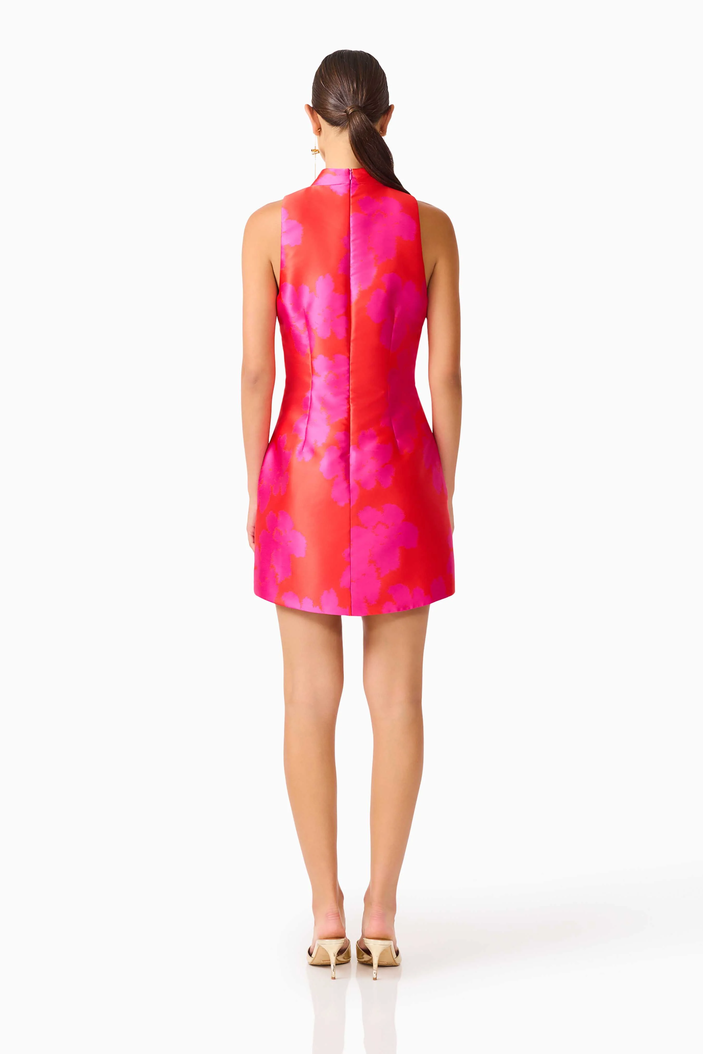 Sunbeam Mini Dress in Pink & Red