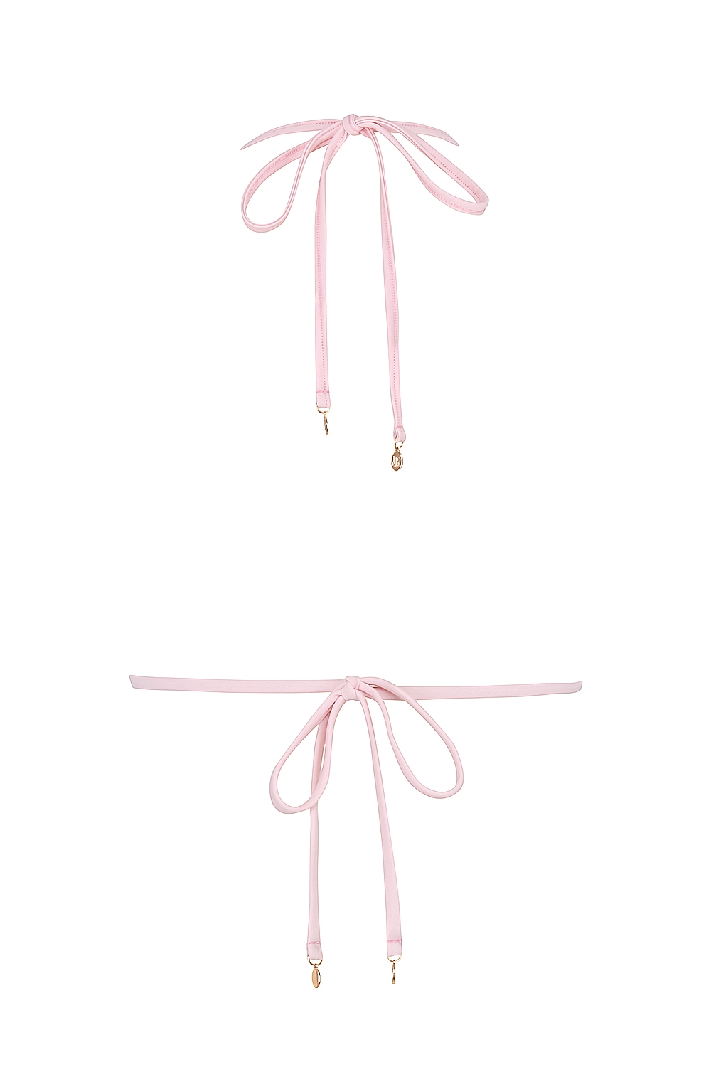 Pink Paisley Triangle Bikini Top
