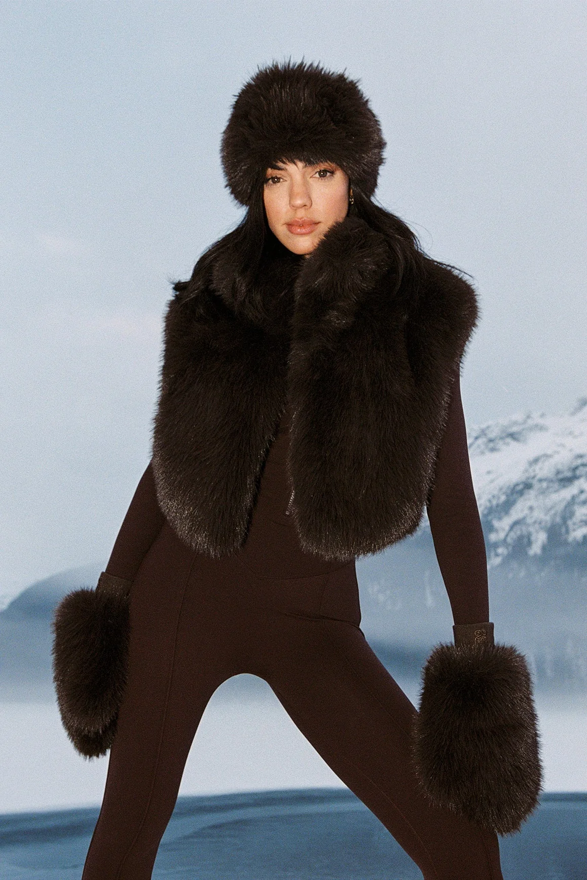 Alpine Cloud Faux Fur Vest