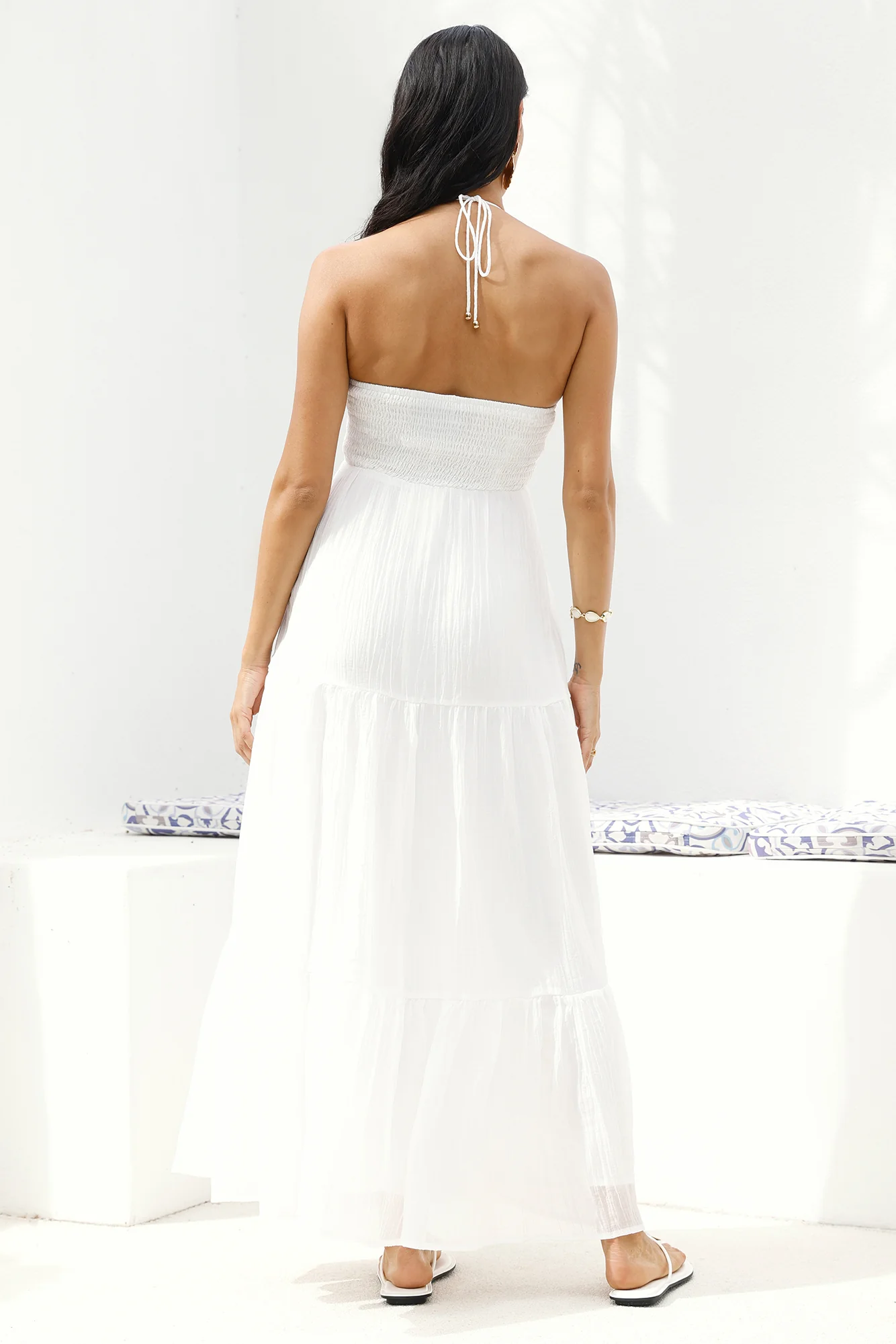 Adorations Maxi Dress White - luluinthesky