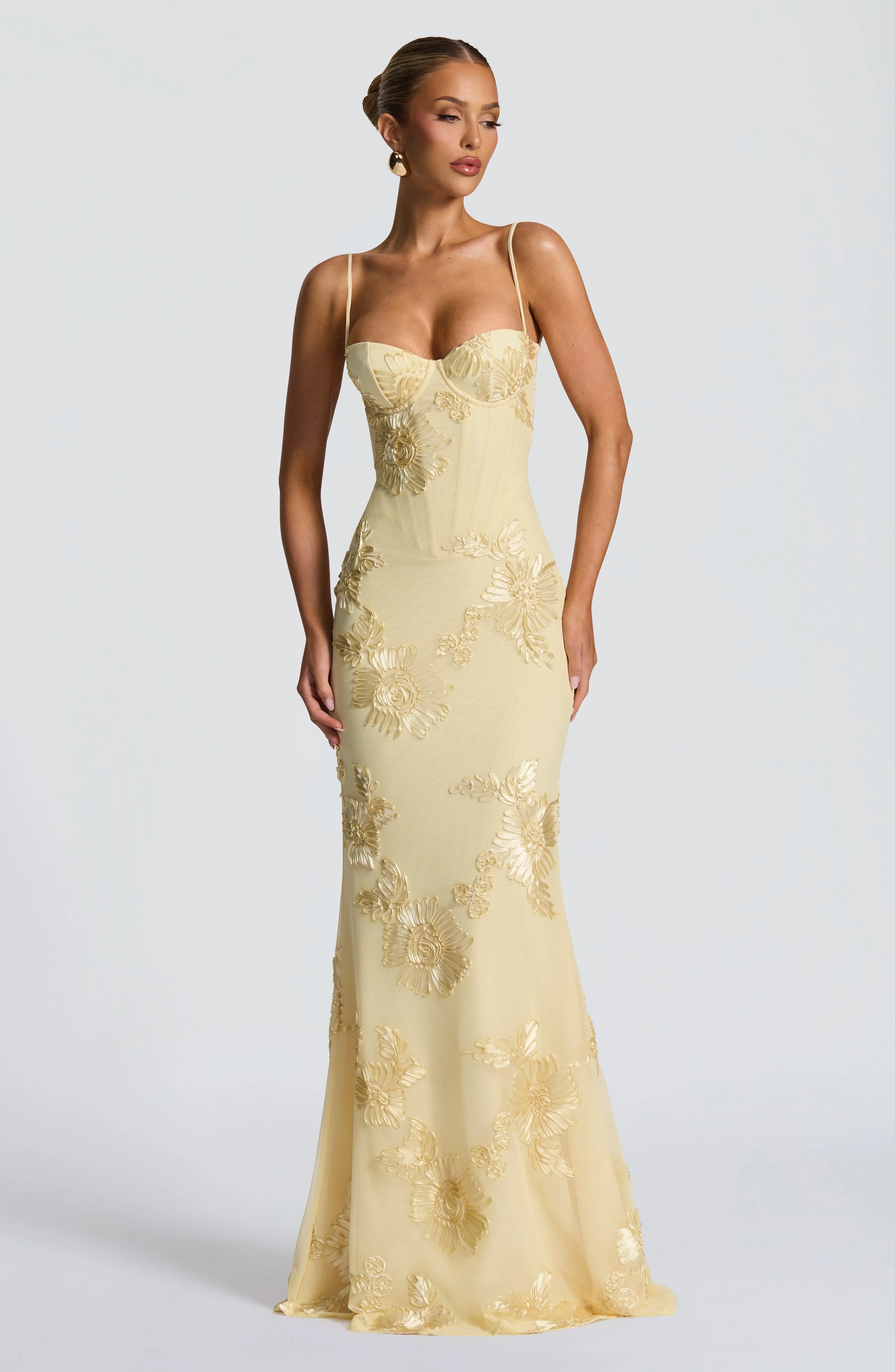 Nefertiti Maxi Dress - Lemon