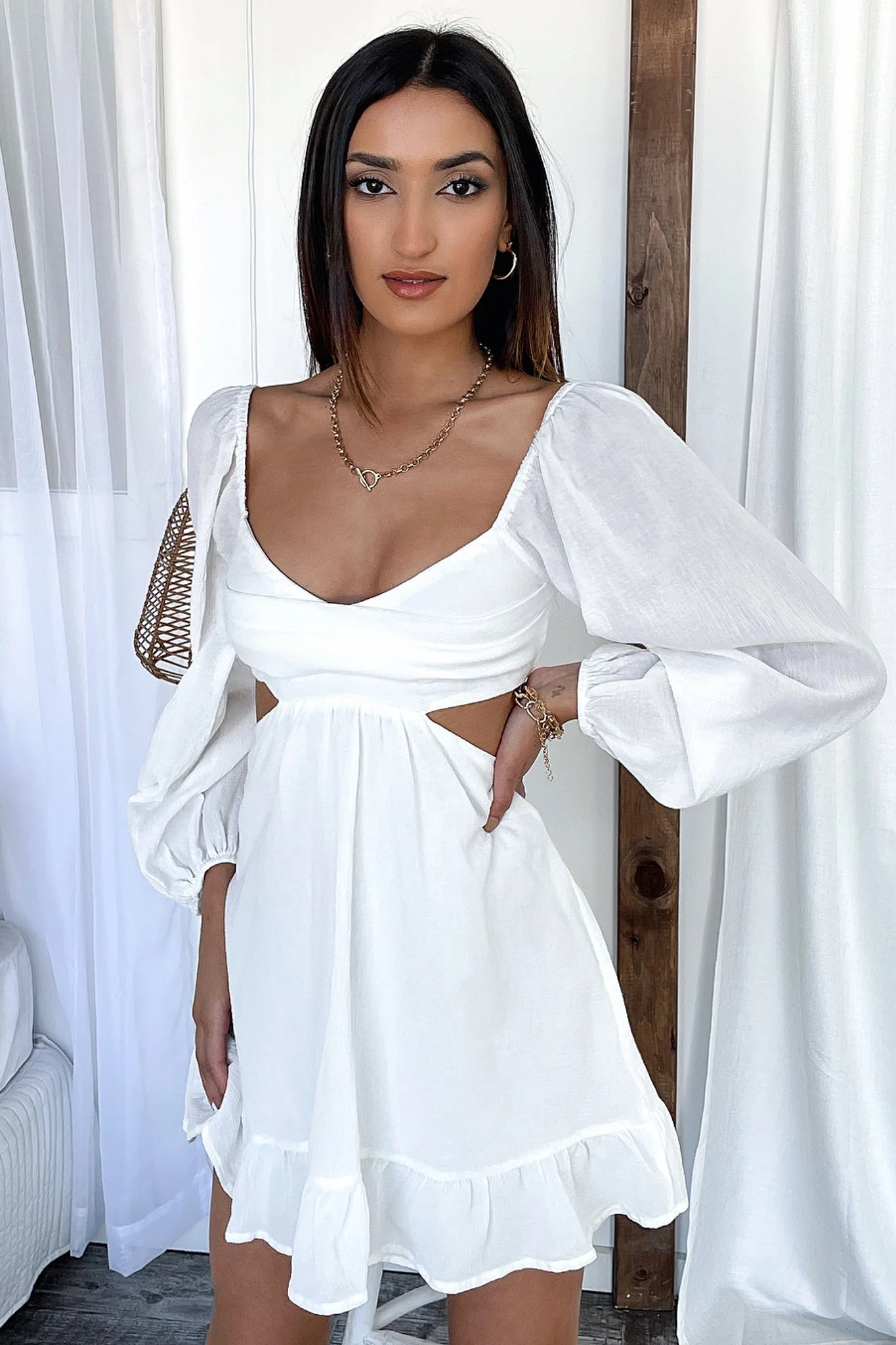 Nicole Dress - White