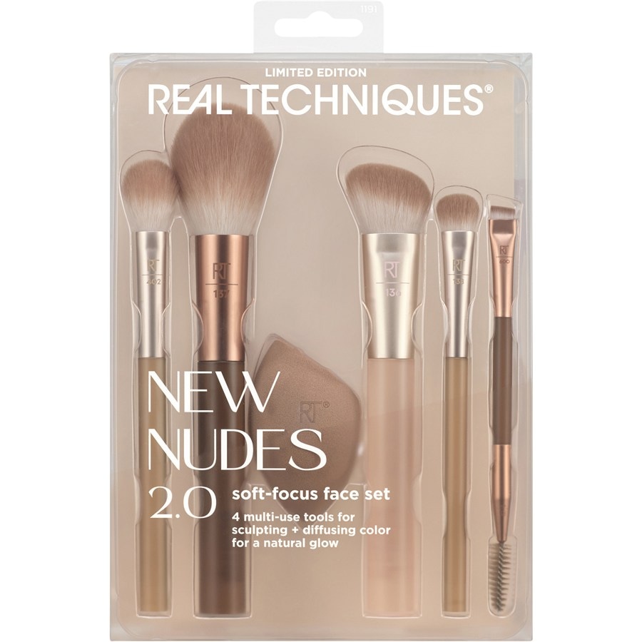 Real Techniques Brush Sets New Nudes 2.0 Soft-Focus Face Set