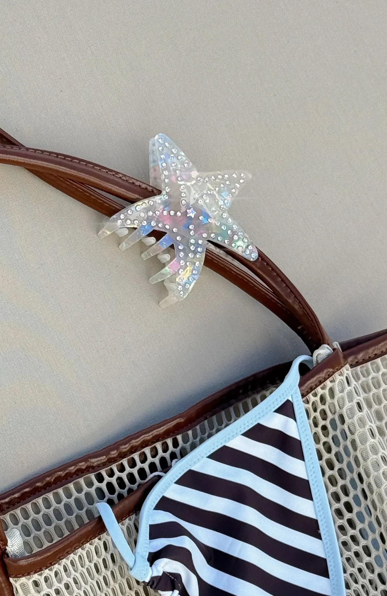 Justin Hair Clip White