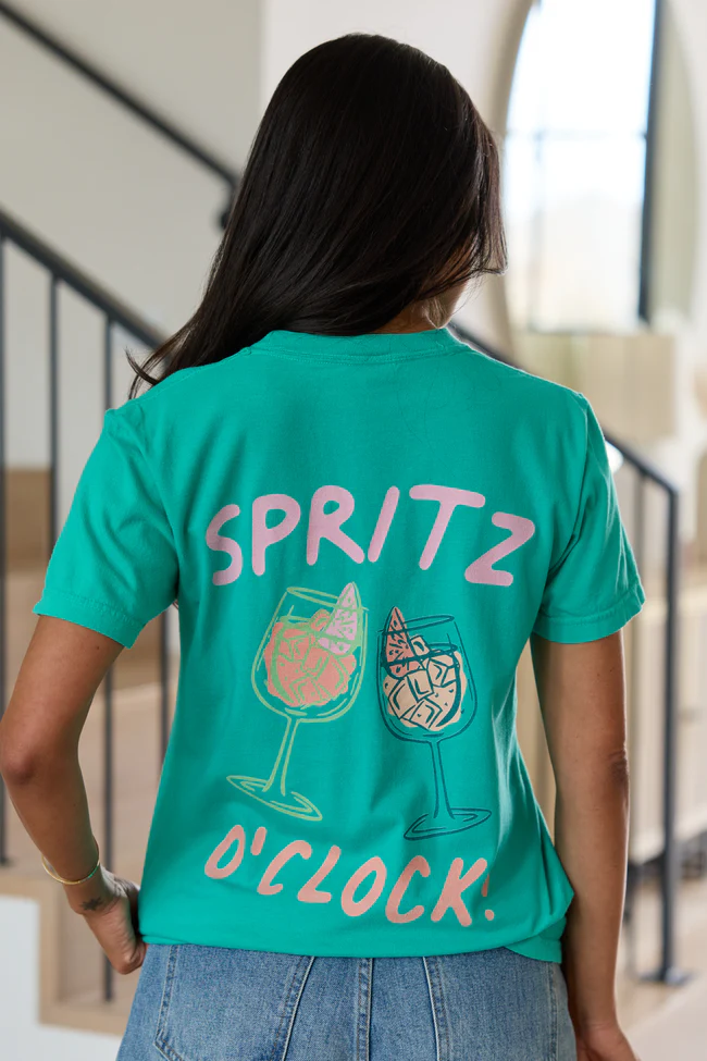 Cin Cin! Green Graphic Tee