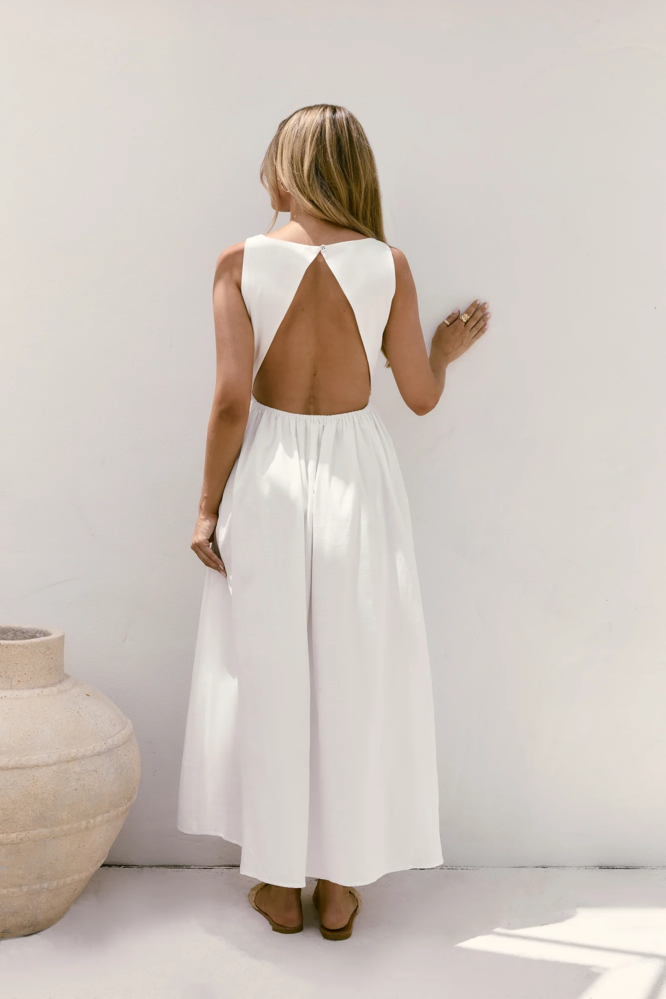 Chasing Daylight Maxi Dress White - luluinthesky