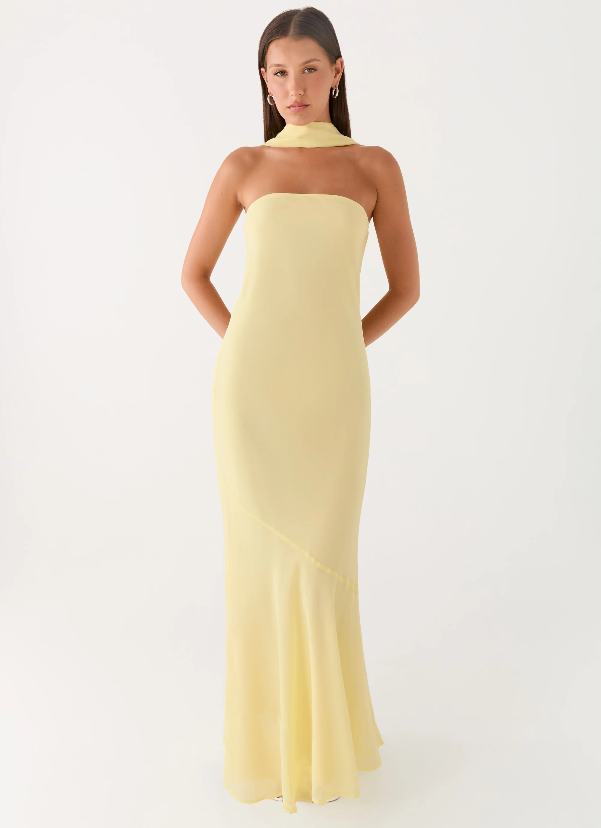 Under The Pagoda Maxi Dress - Yellow