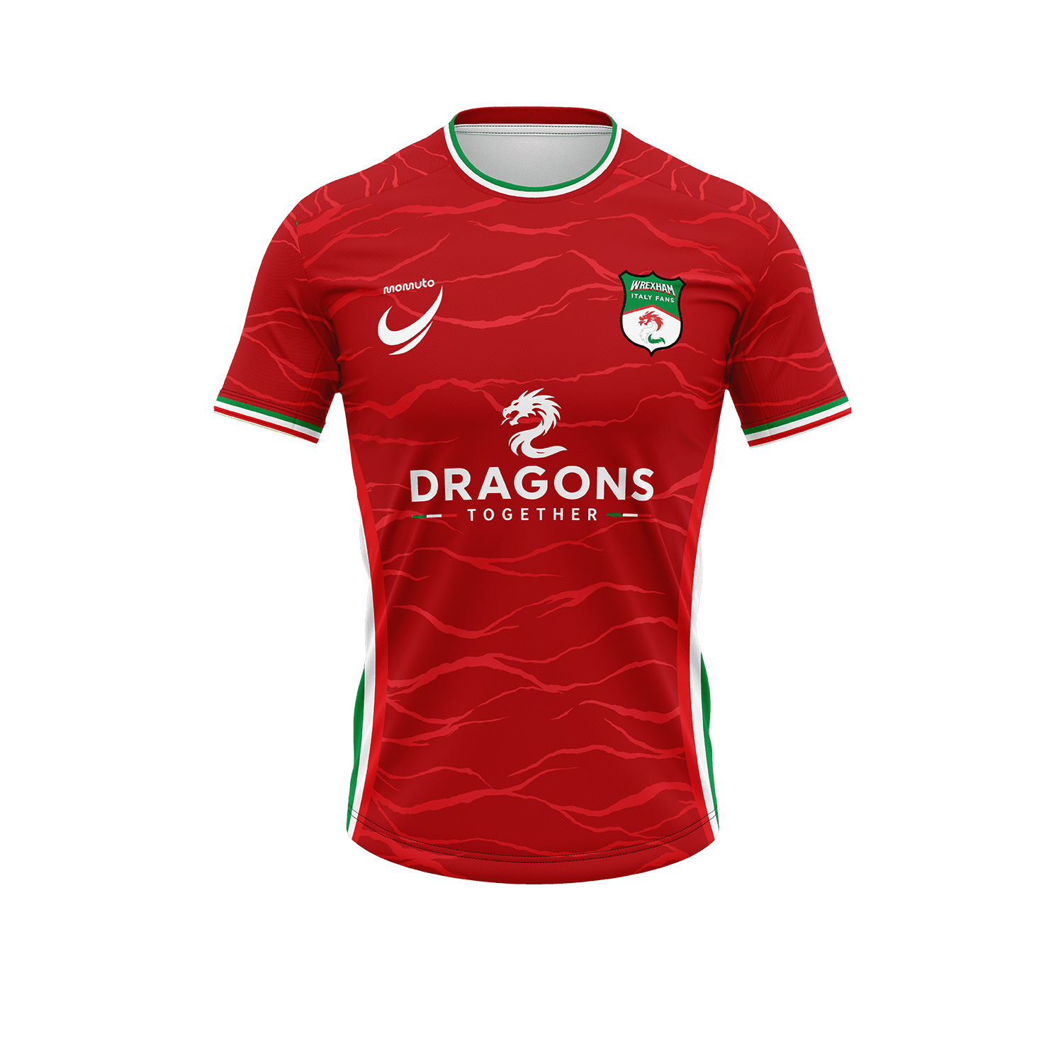 Wrexham Italy Fans Kit Design - Front