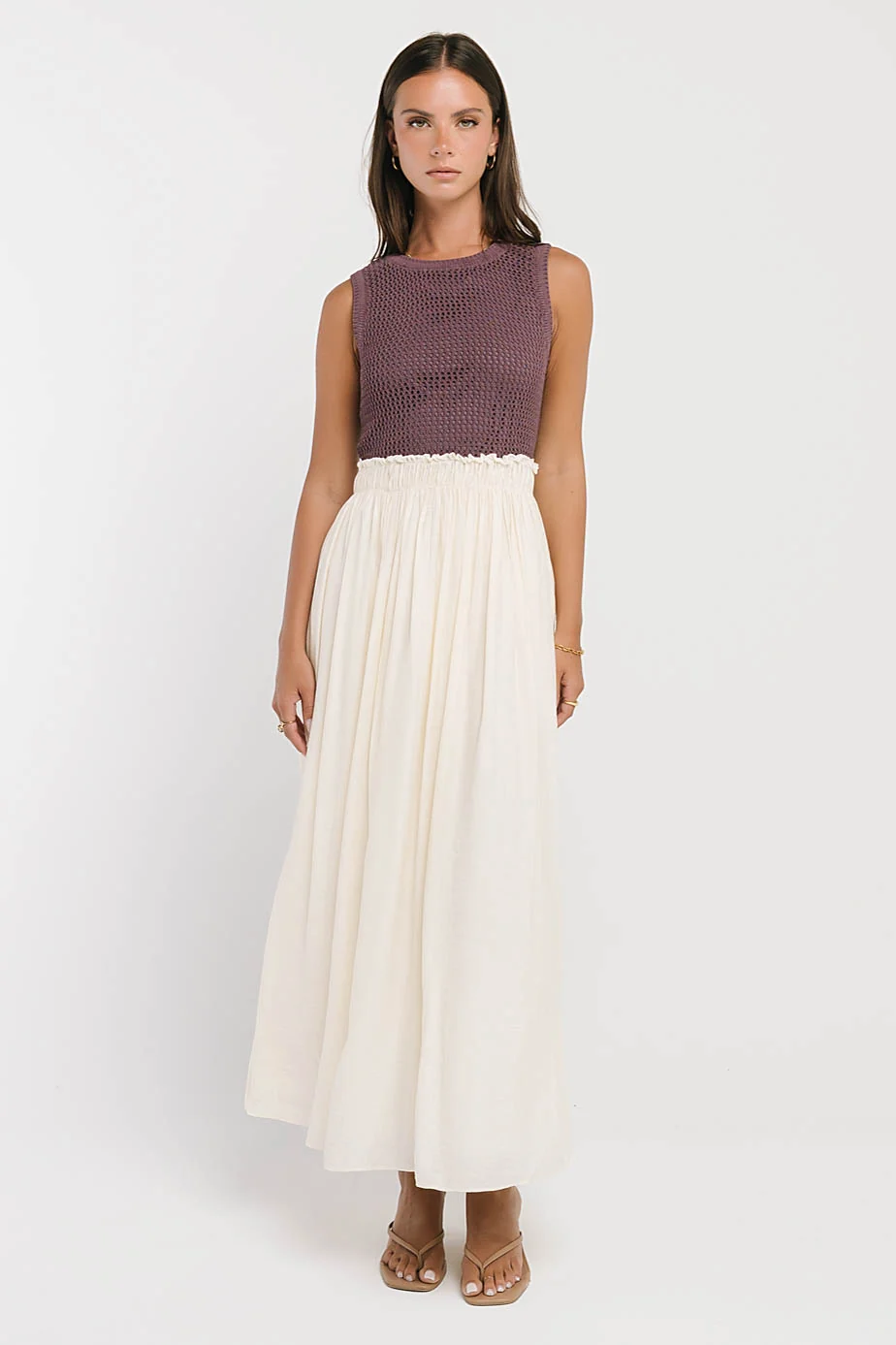 Serafina Maxi Dress in Plum