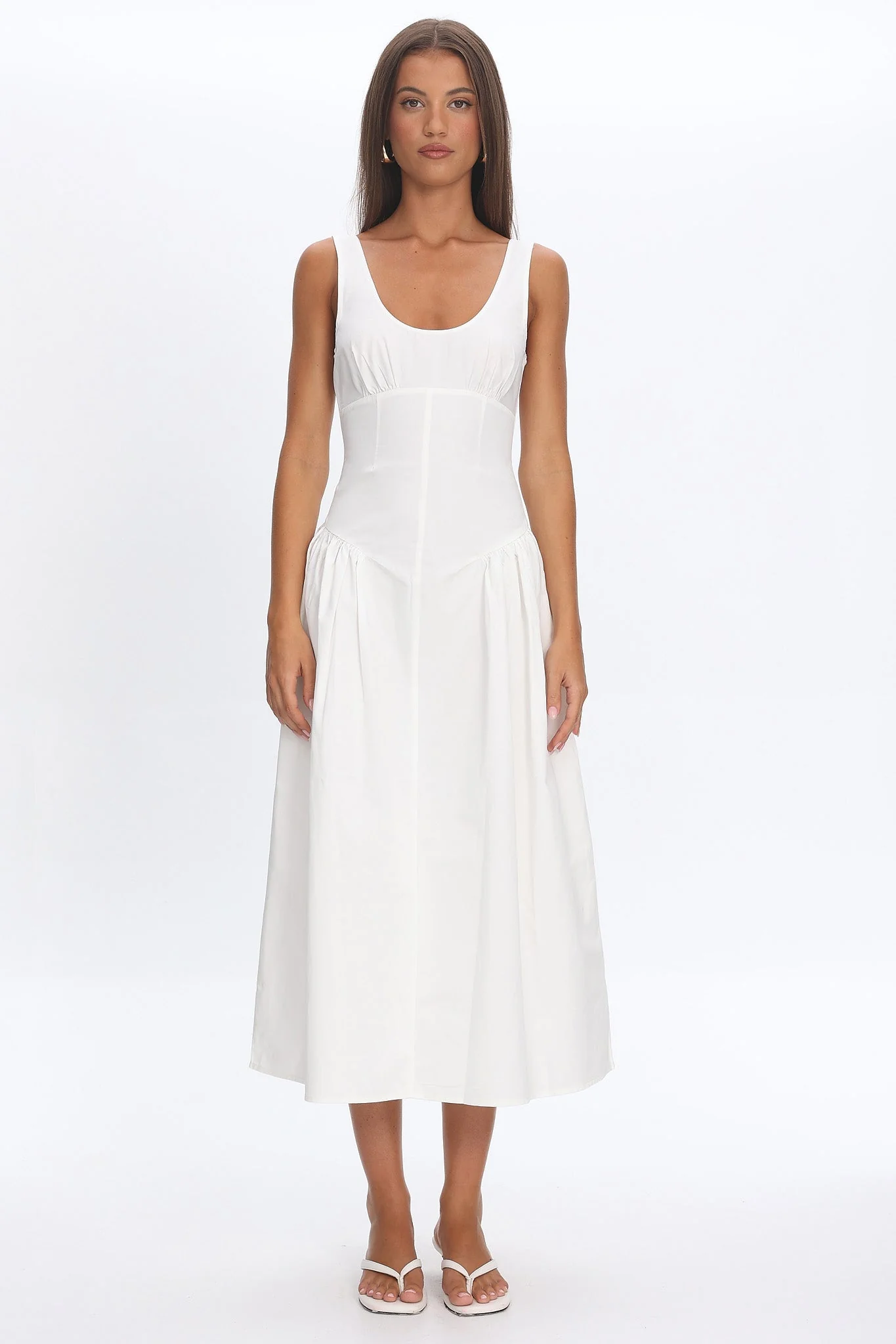 LIONESS Luna Rosa Maxi Dress Porcelain