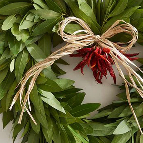 Heart Shaped Bay Leaf Cooking Wreath | GROWN IN THE USA