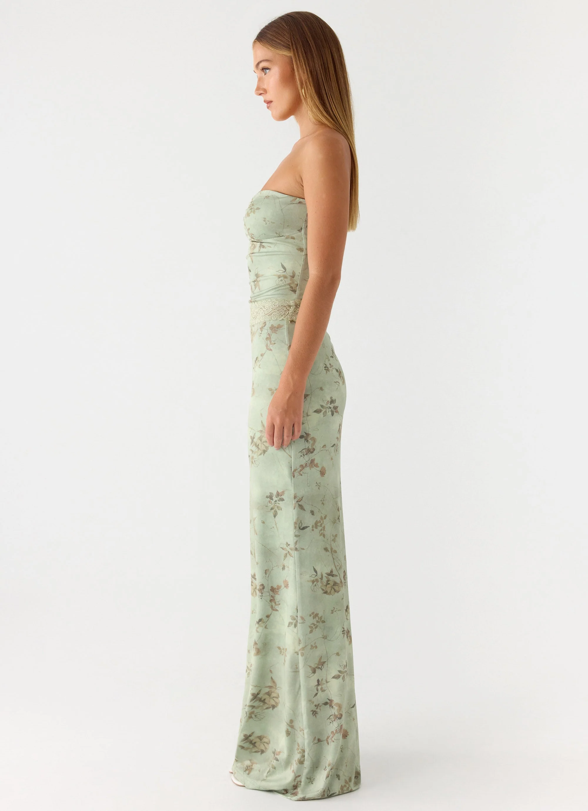 Come Through Maxi Dress - Wispy Fern - luluinthesky