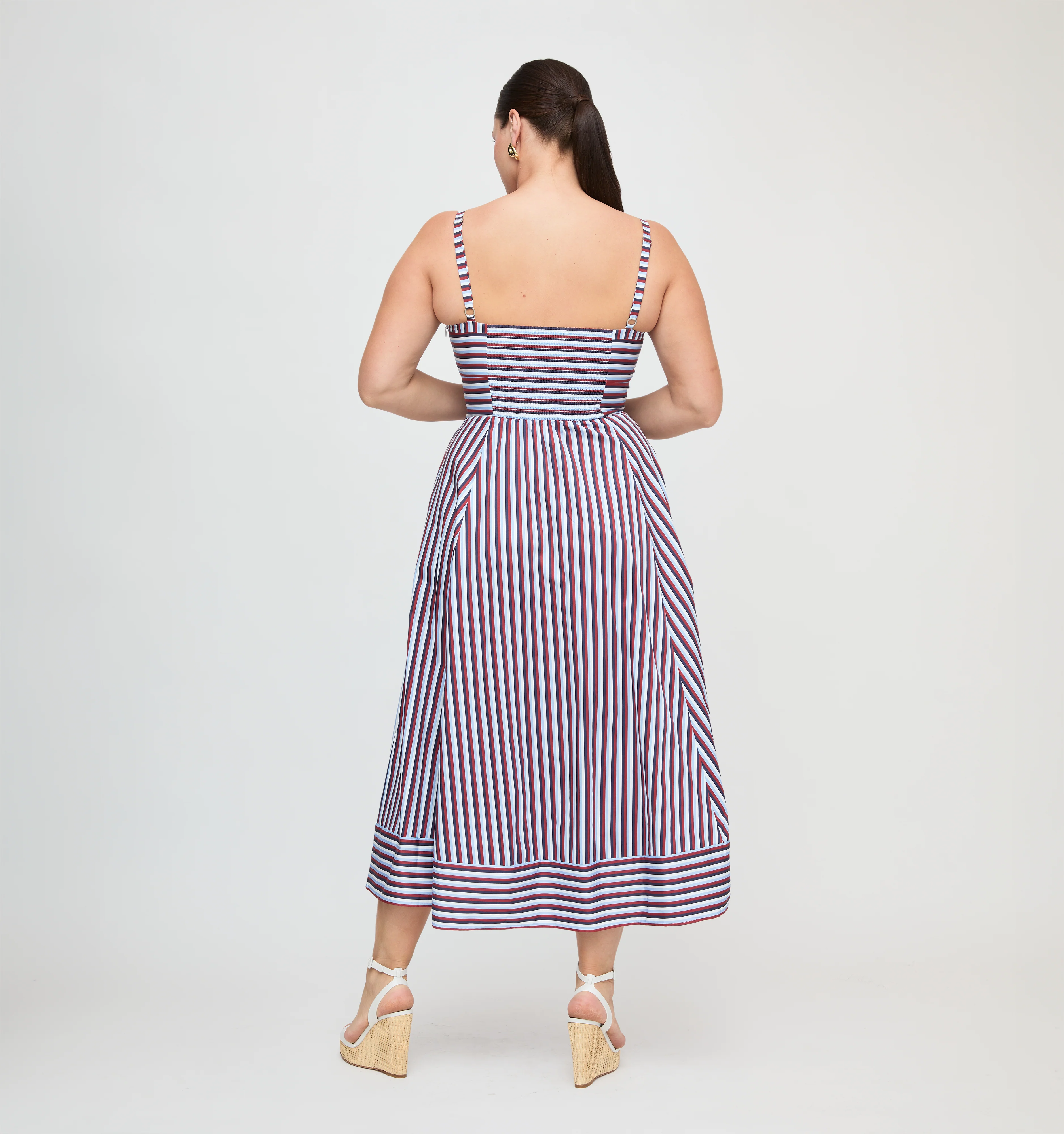 The Margot Dress - Firecracker Stripe
