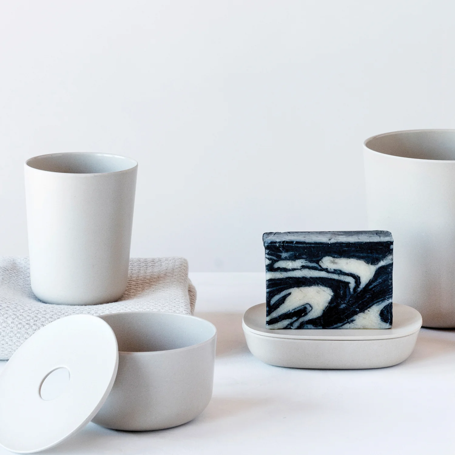 Vogeelle Toothbrush Holder / Bathroom Cup - Stone