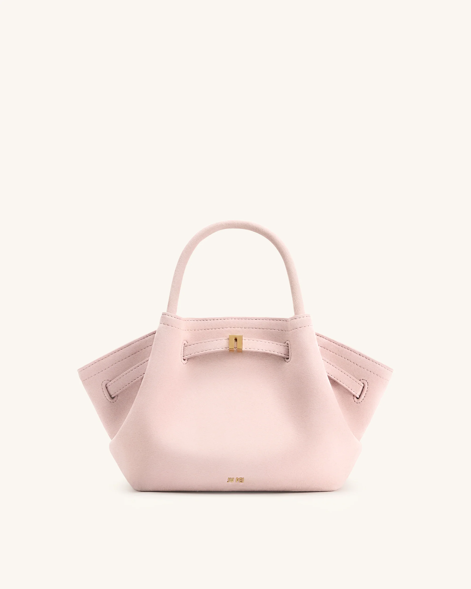 Hana Mini Faux Suede Tote Bag - Pink