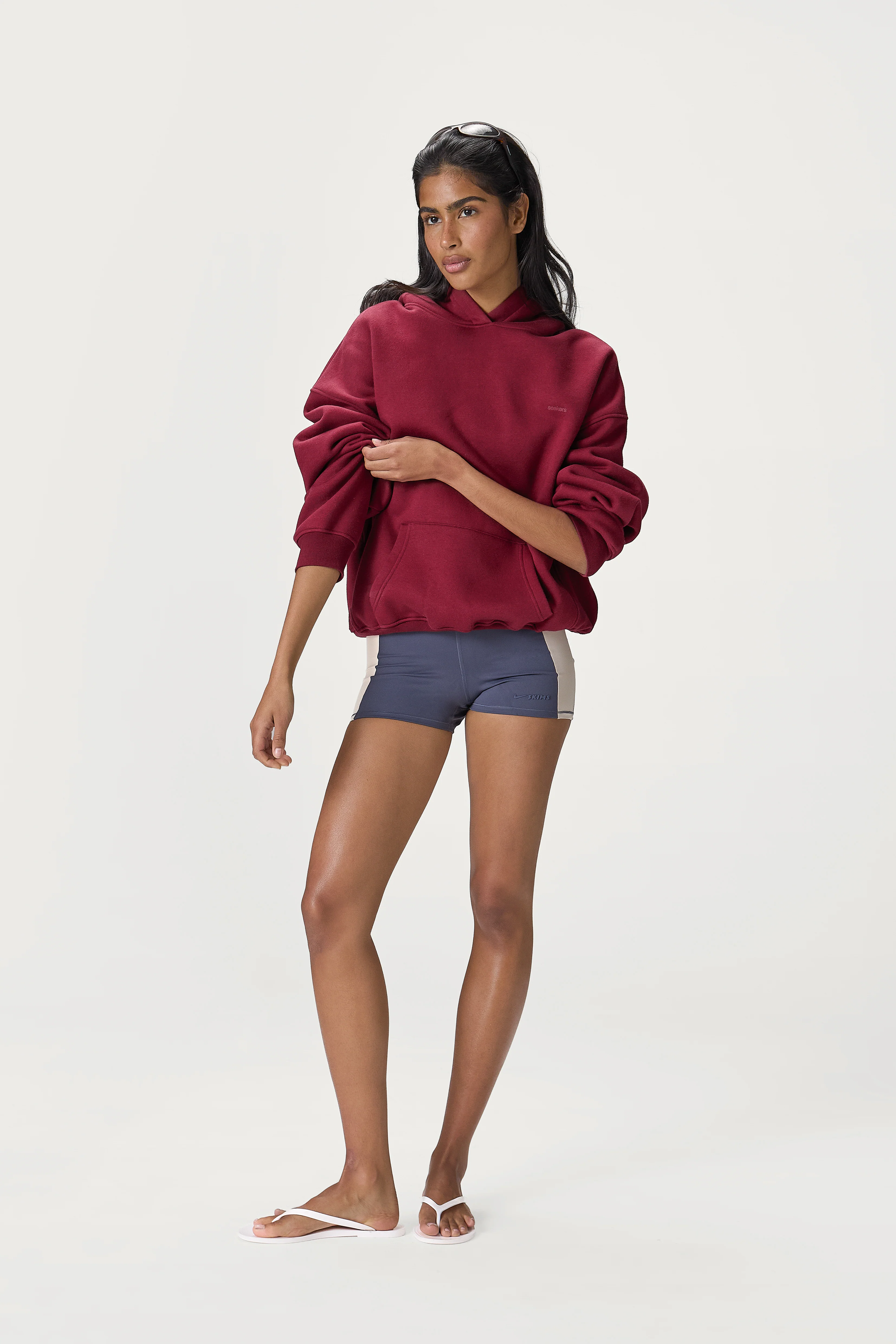 Seekers Classic Hoodie in Burgundy