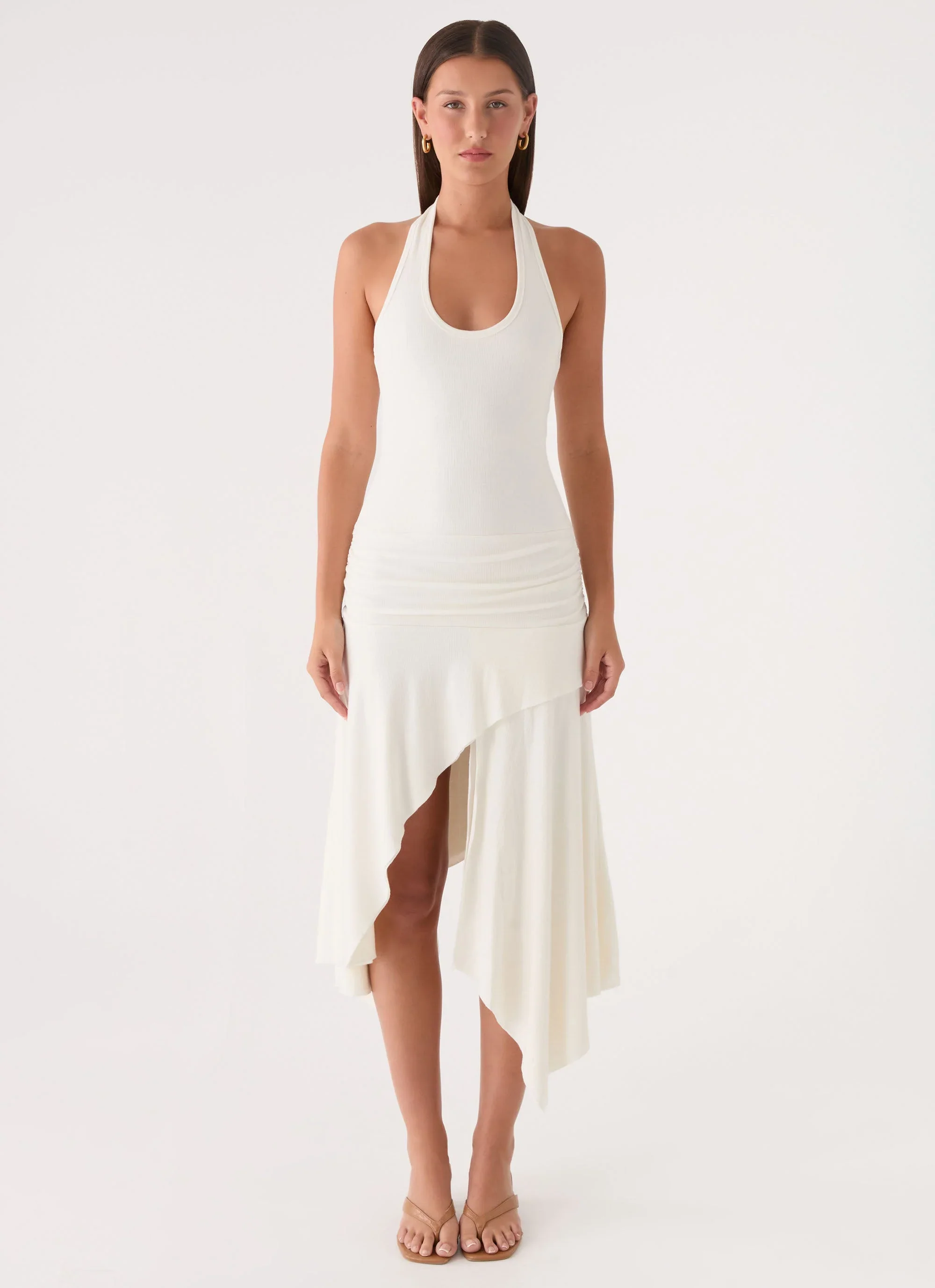 Alise Midi Dress - White