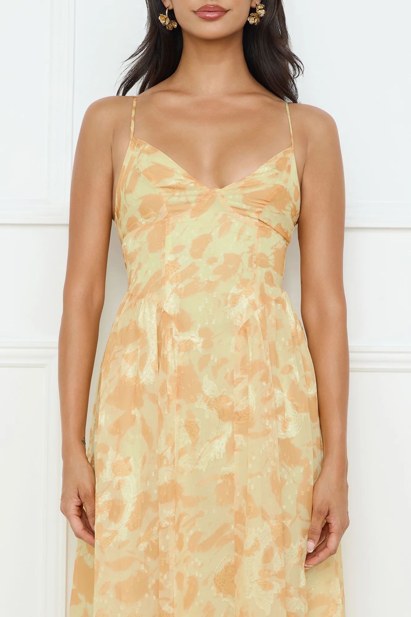 Fresh Nectar Midi Dress Yellow